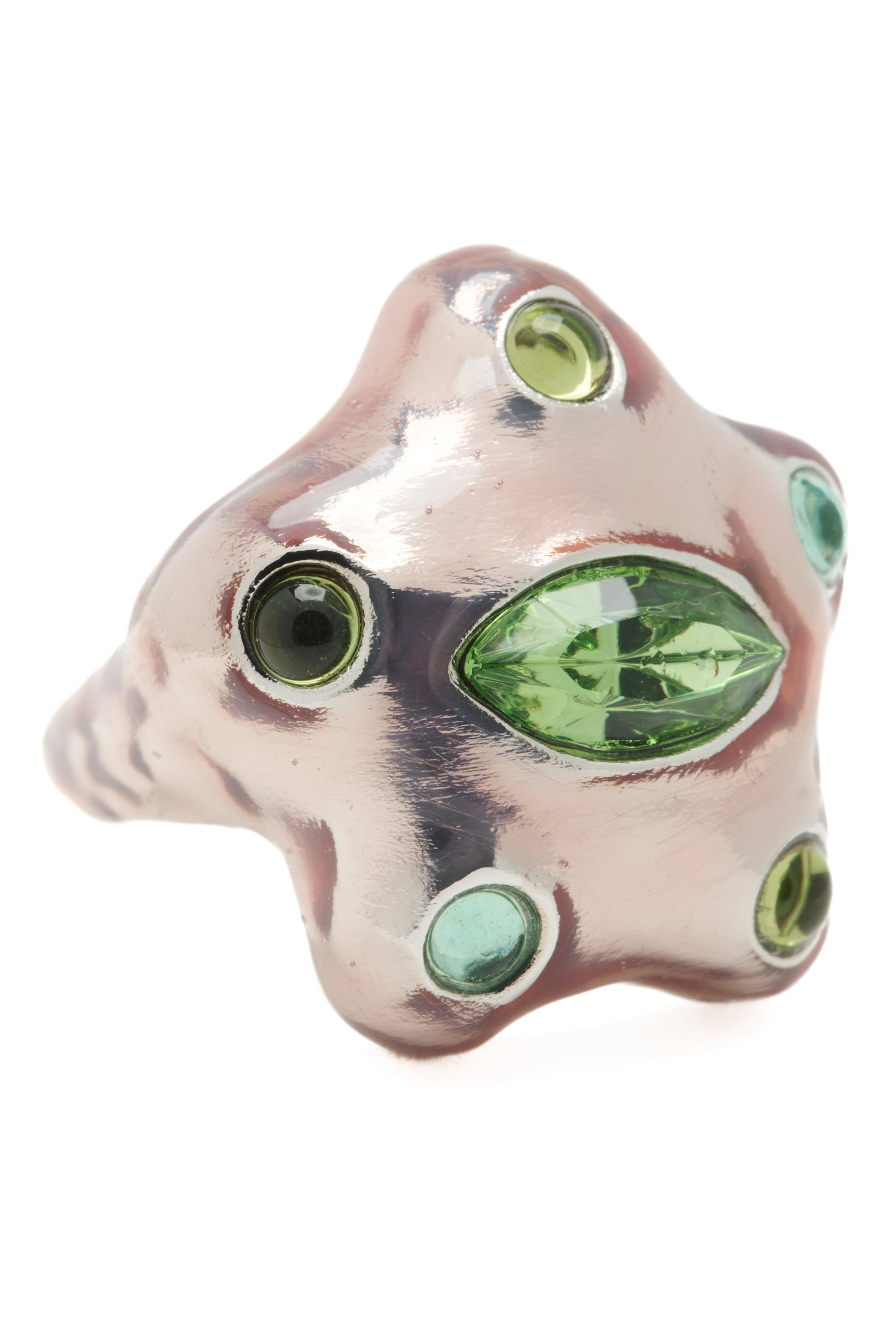 METALLIC PINK APPLE DEMI STARLETTE RING