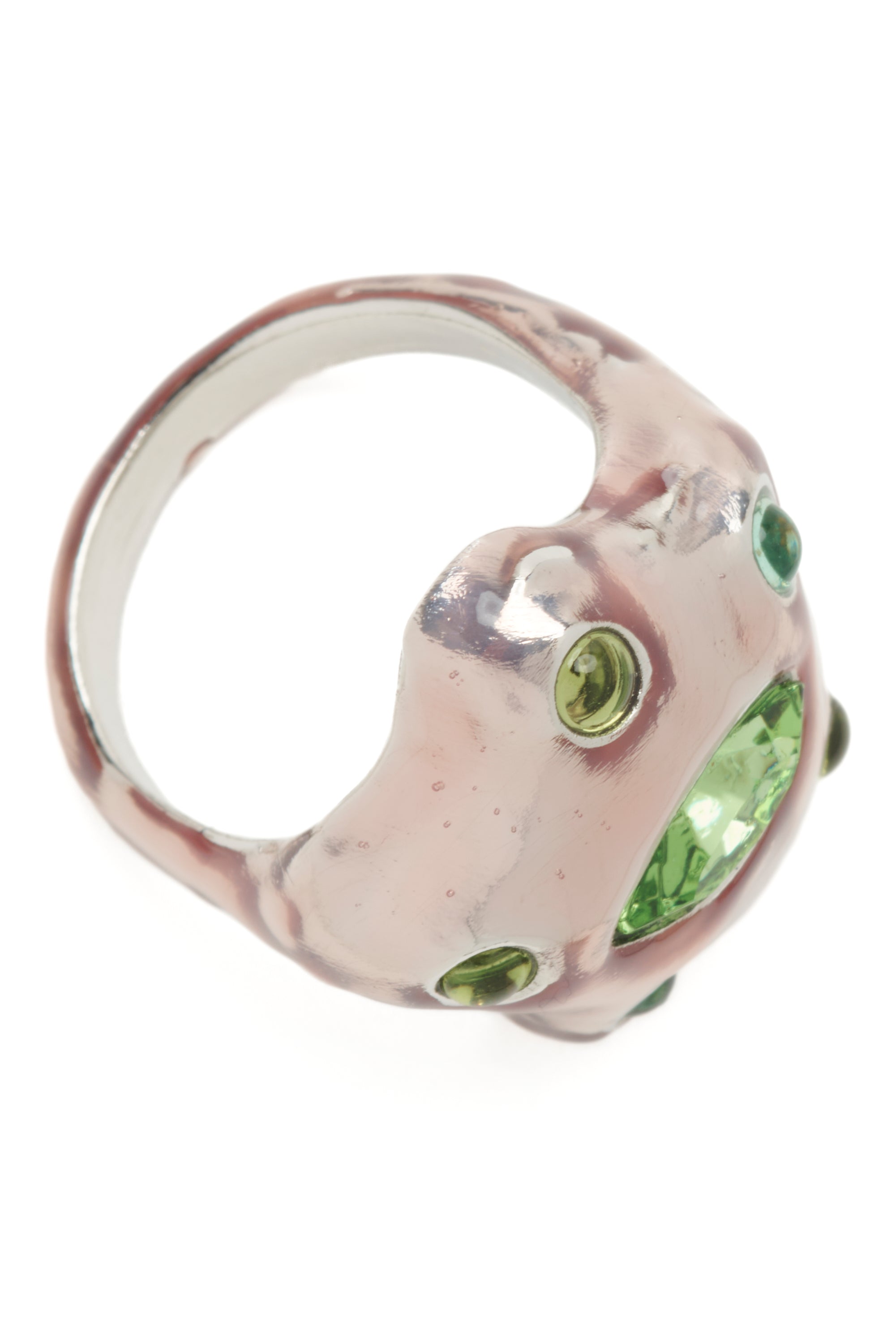 METALLIC PINK APPLE DEMI STARLETTE RING
