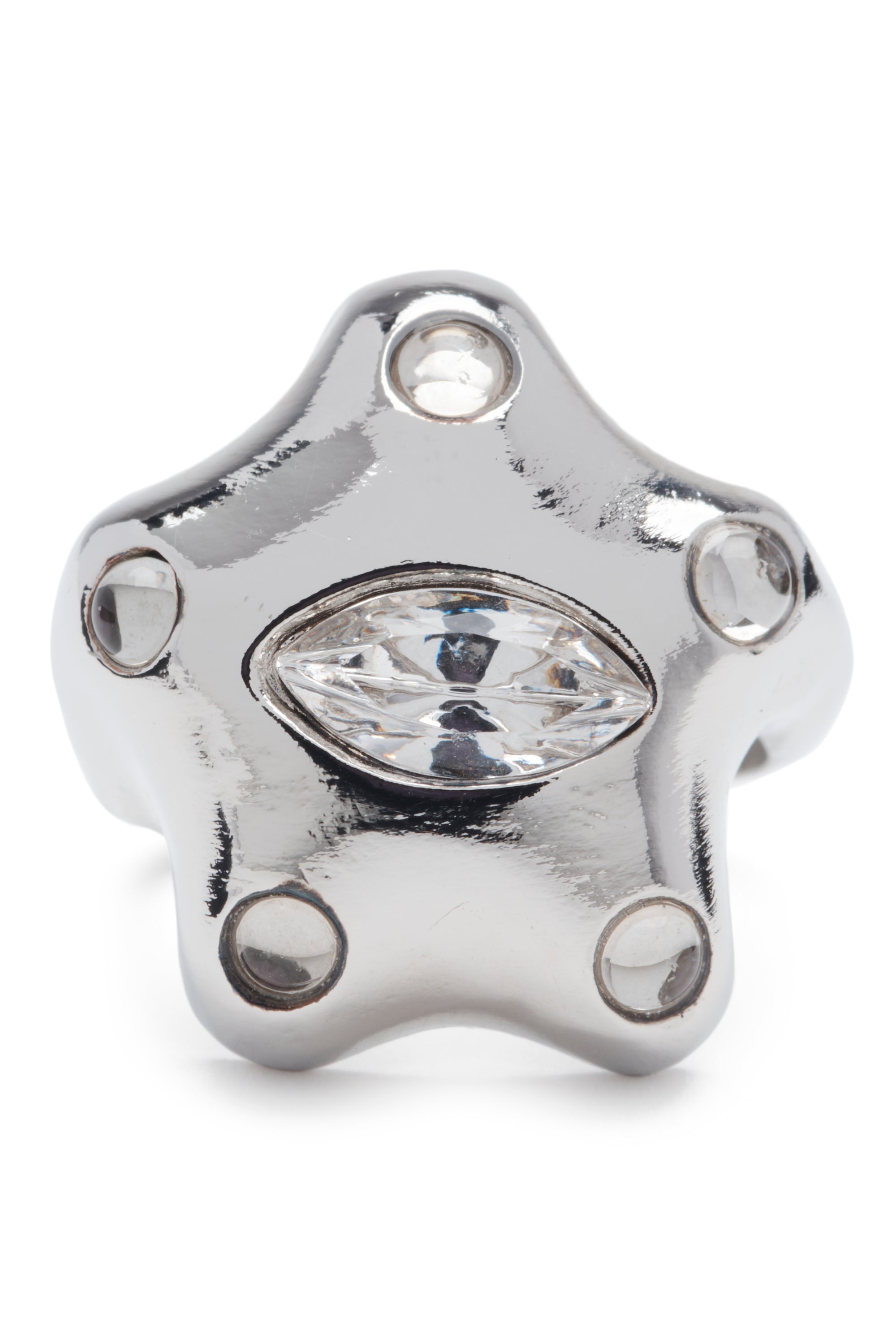 SILVER DEMI STARLETTE RING