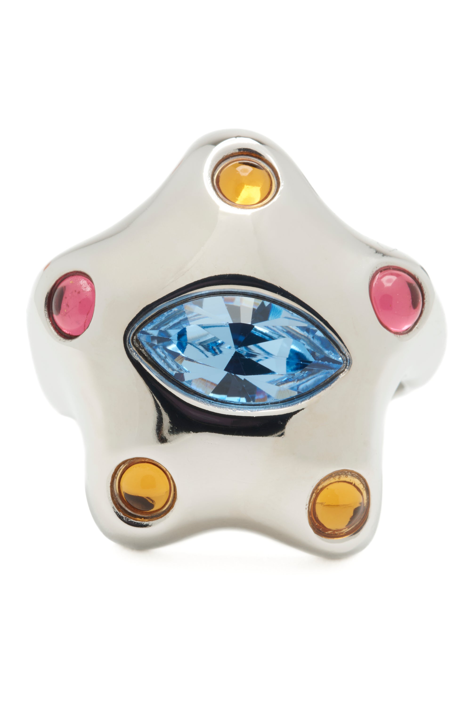 SILVER PASTEL MULTI DEMI STARLETTE RING