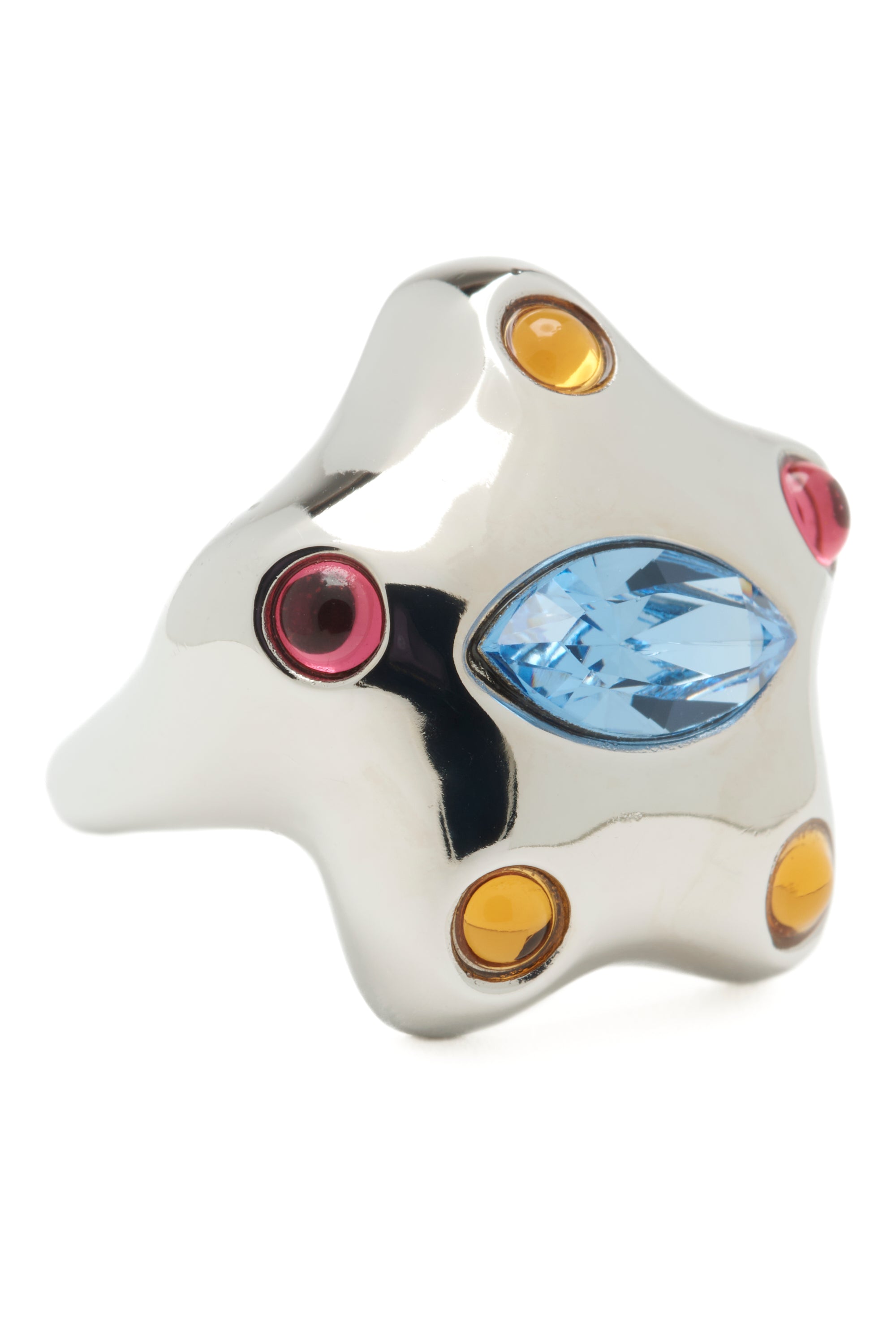 SILVER PASTEL MULTI DEMI STARLETTE RING