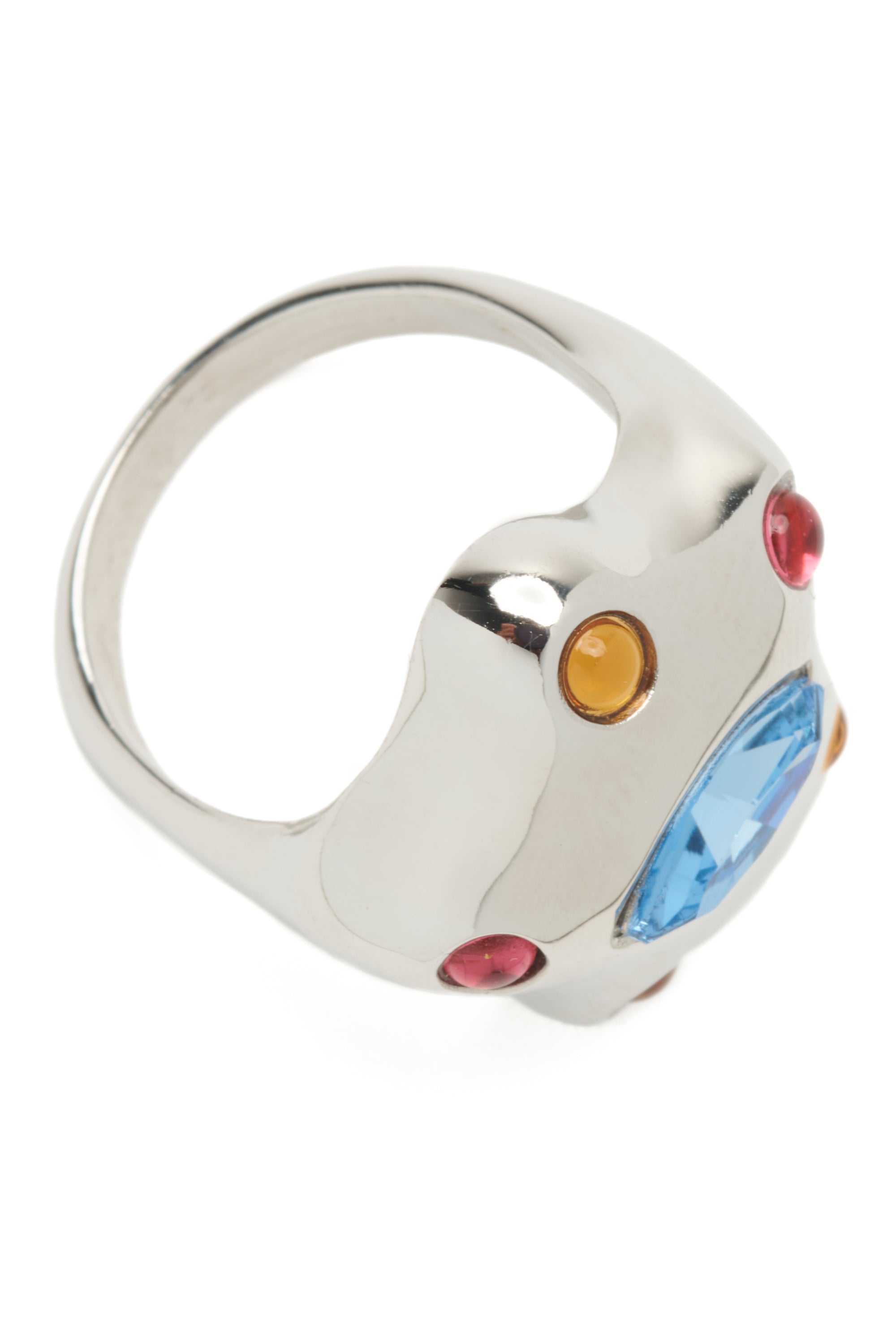SILVER PASTEL MULTI DEMI STARLETTE RING