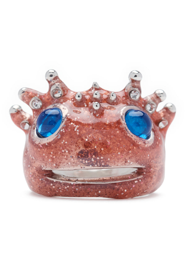 ROSE GLITTER AXOLOTL RING
