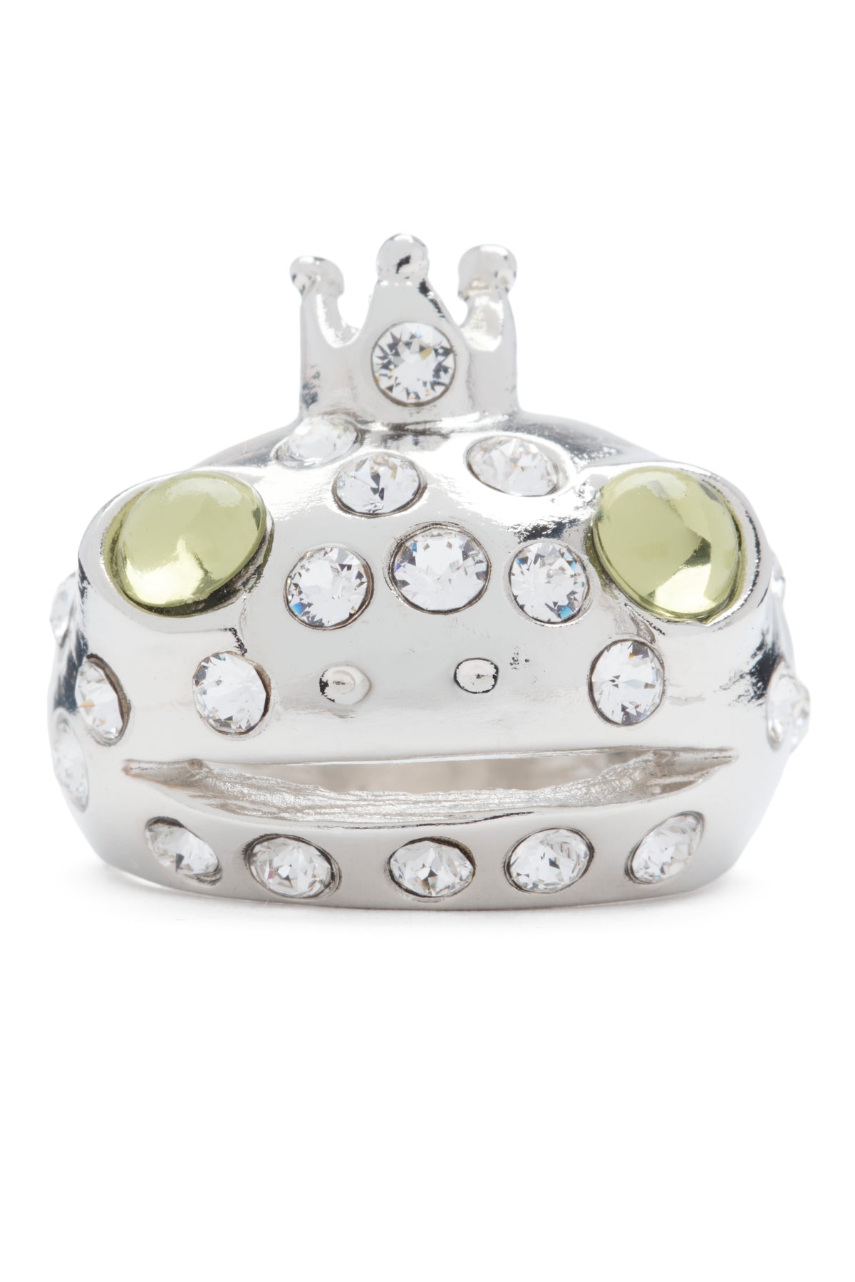 LIME FRECKLES FROG PRINCE RING