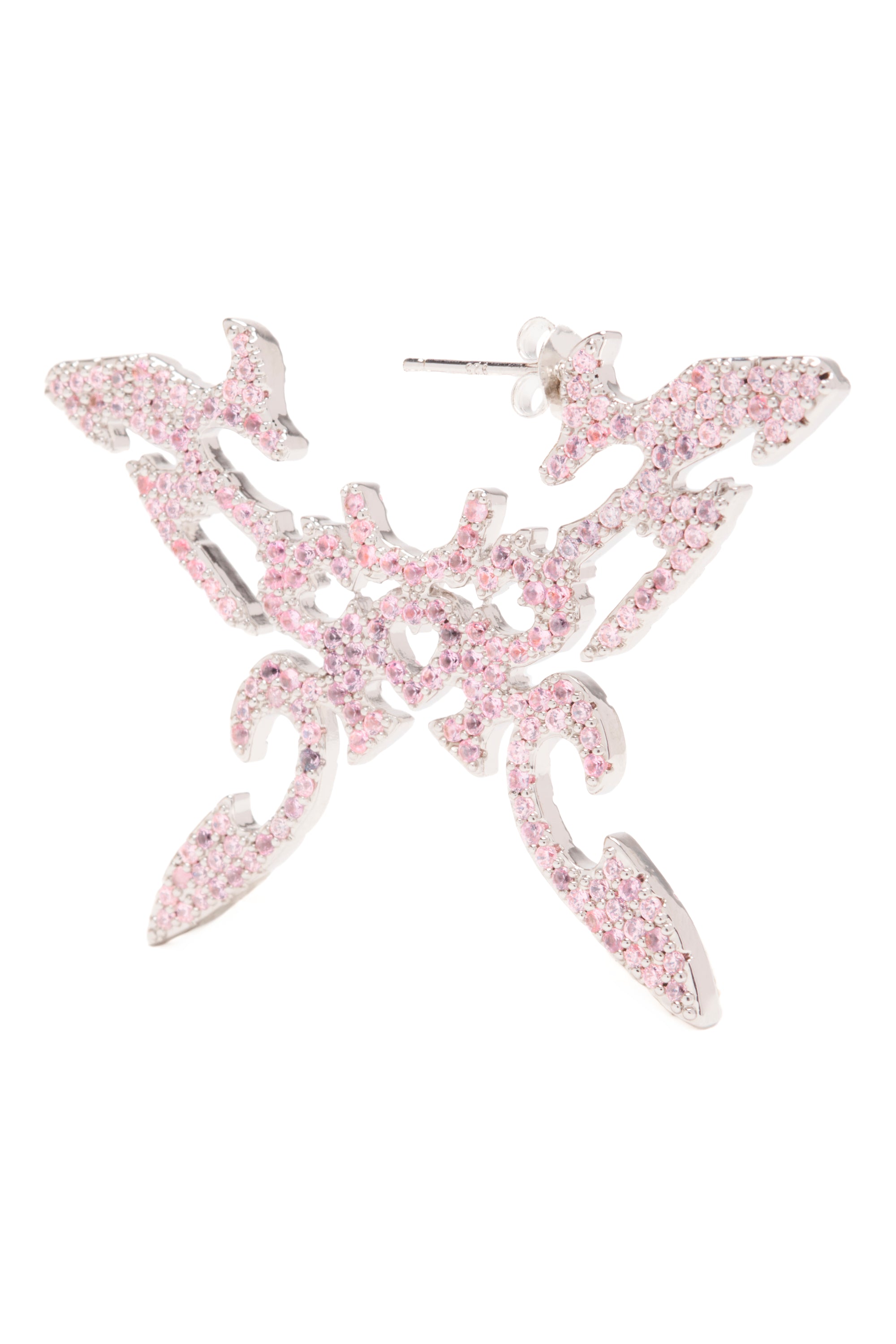 SOFT PINK BUTTERFLY TATTOO EARRINGS