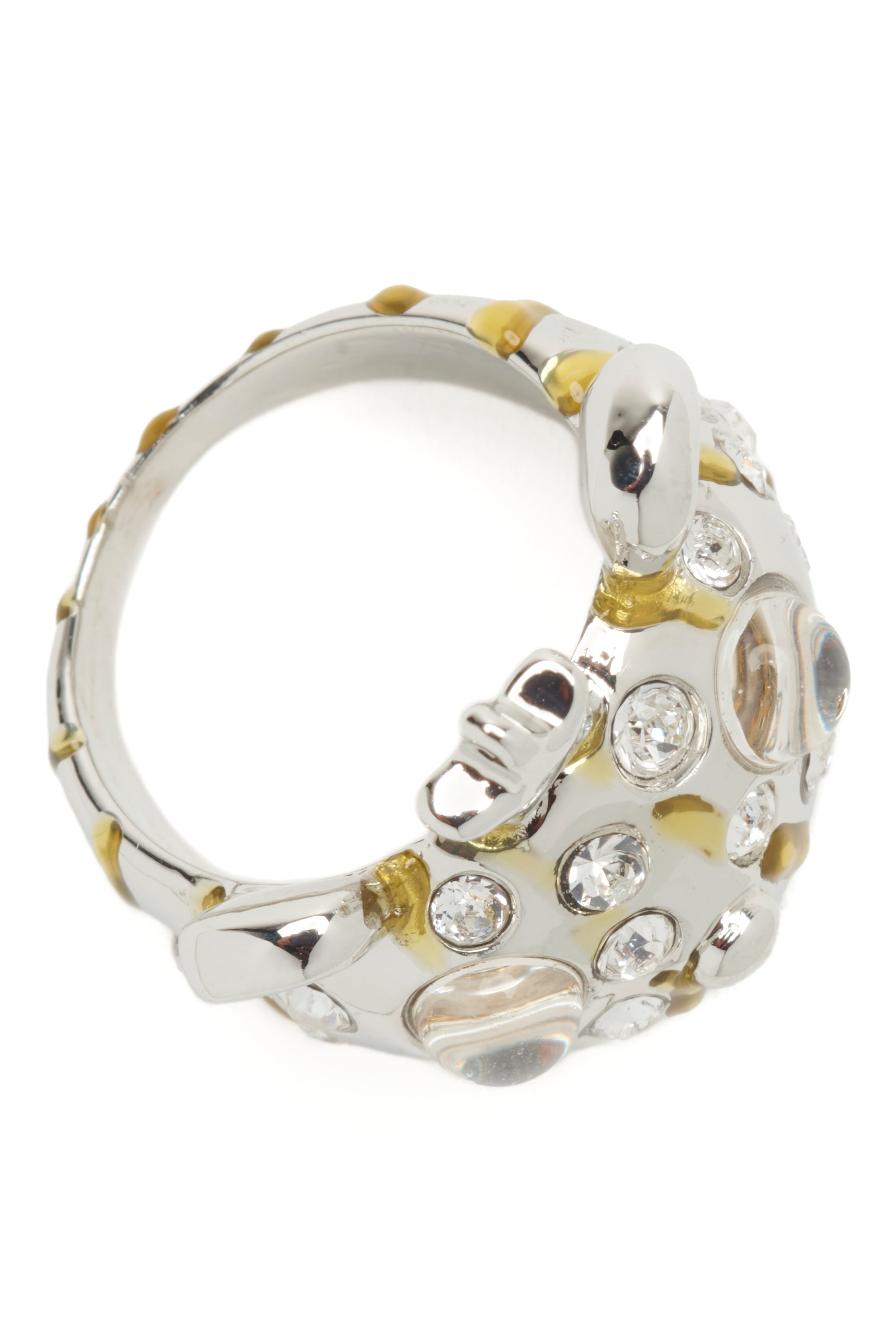 GOLD STRIPE FRECKLES PRINCESS BEAR RING