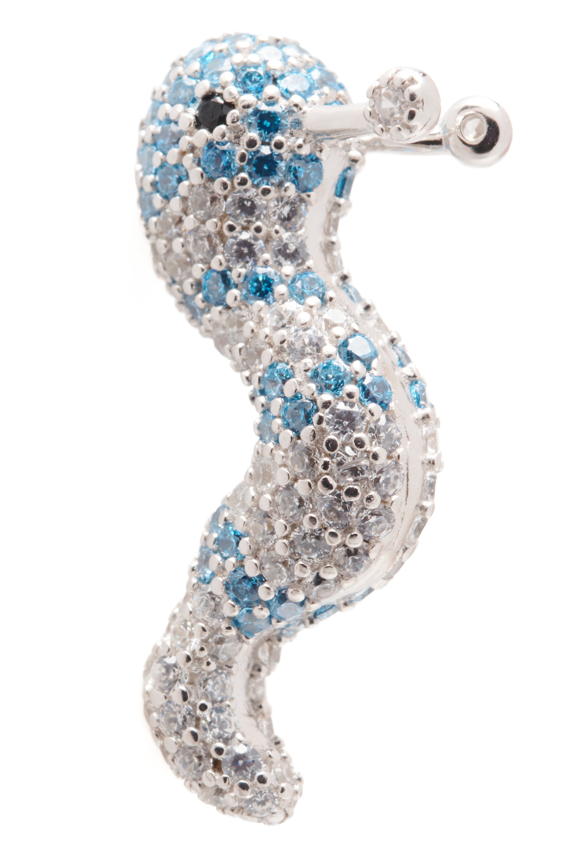 CLEAR SKY SLUG EARRINGS