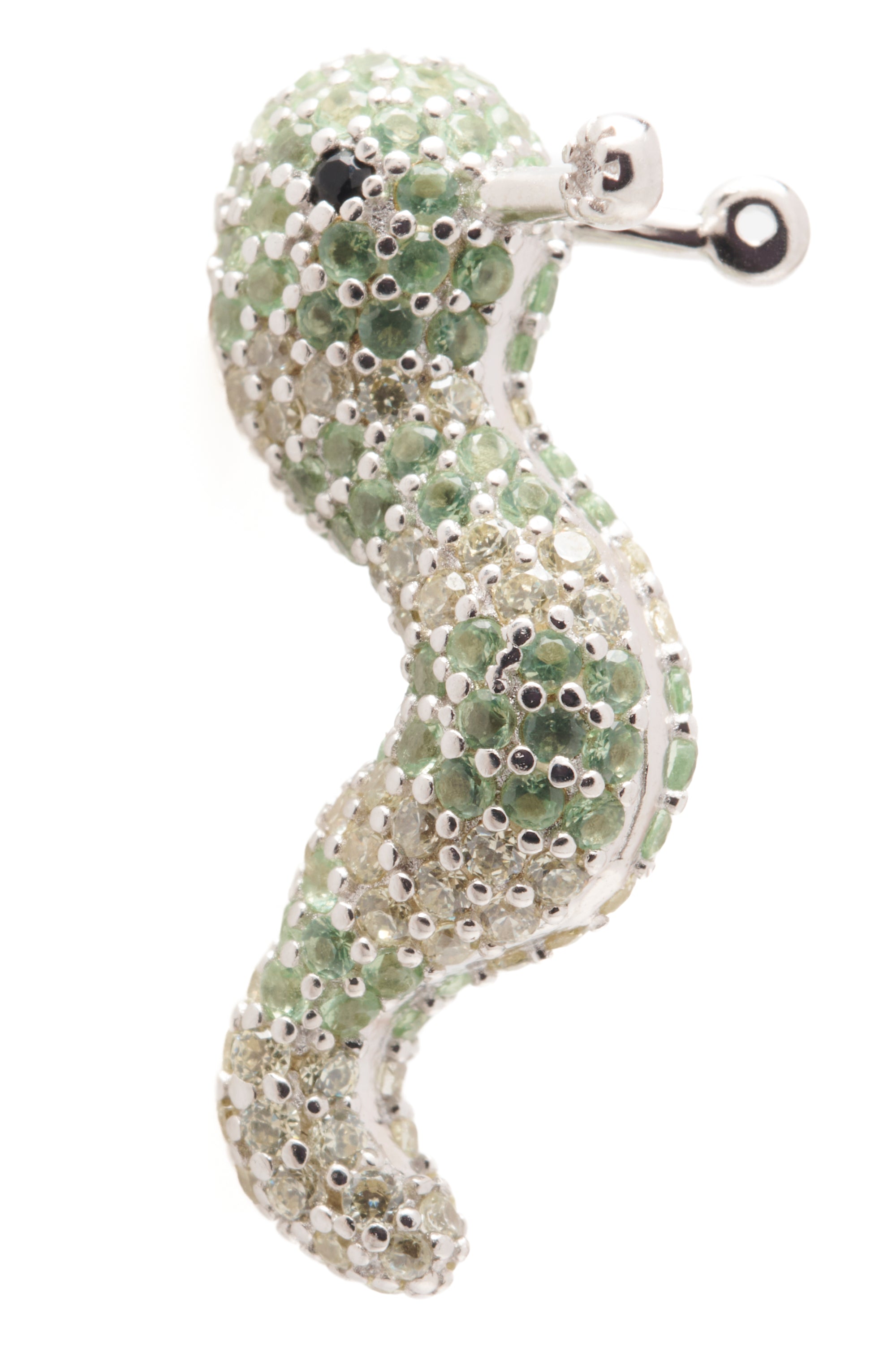 GREEN APPLE SLUG EARRINGS