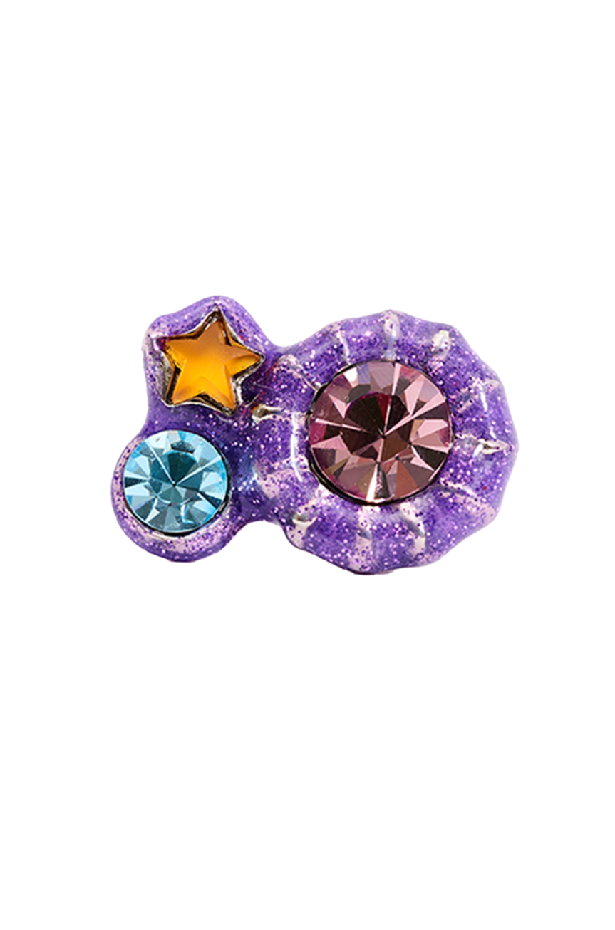 GLITTER LILAC CANDY GEM RING