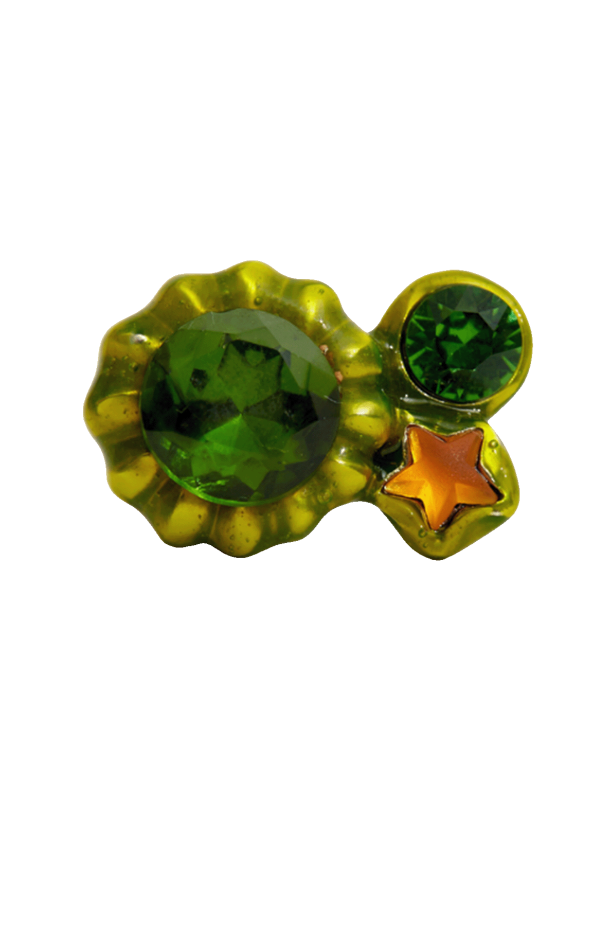 LIME CANDY GEM RING