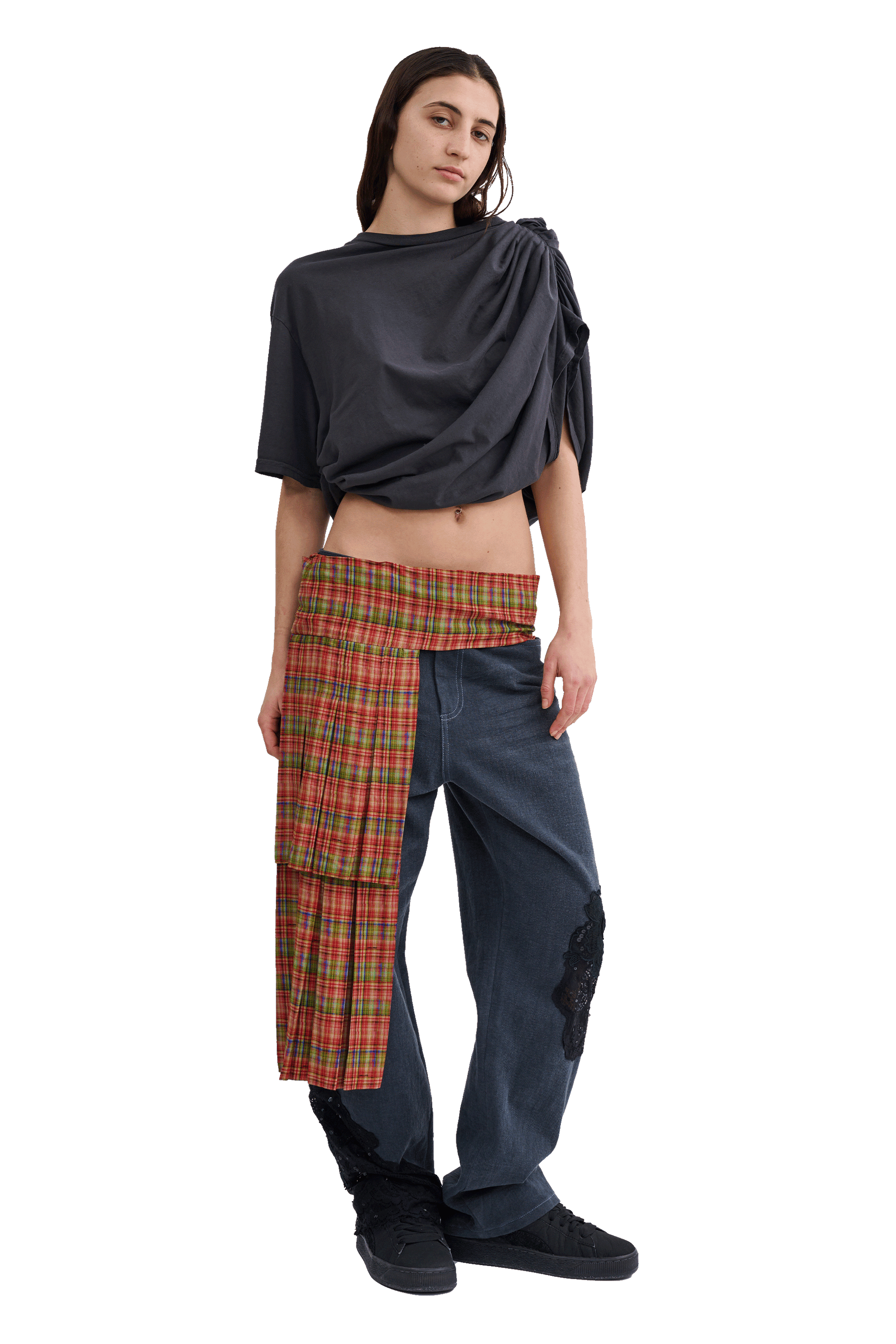 WORN EVA DRAPED TEE