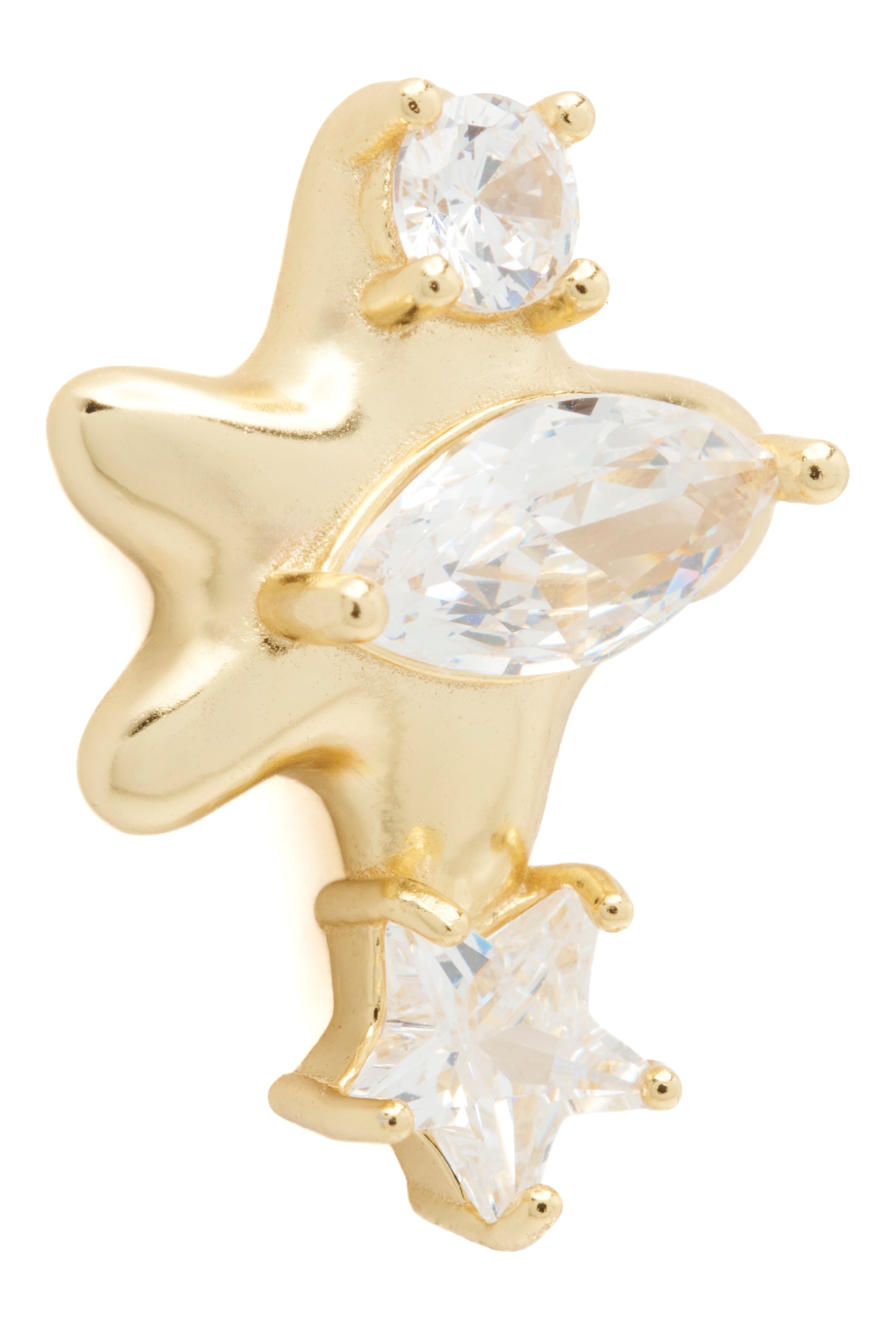 GOLD CLEAR CONSTELLATION STUDS
