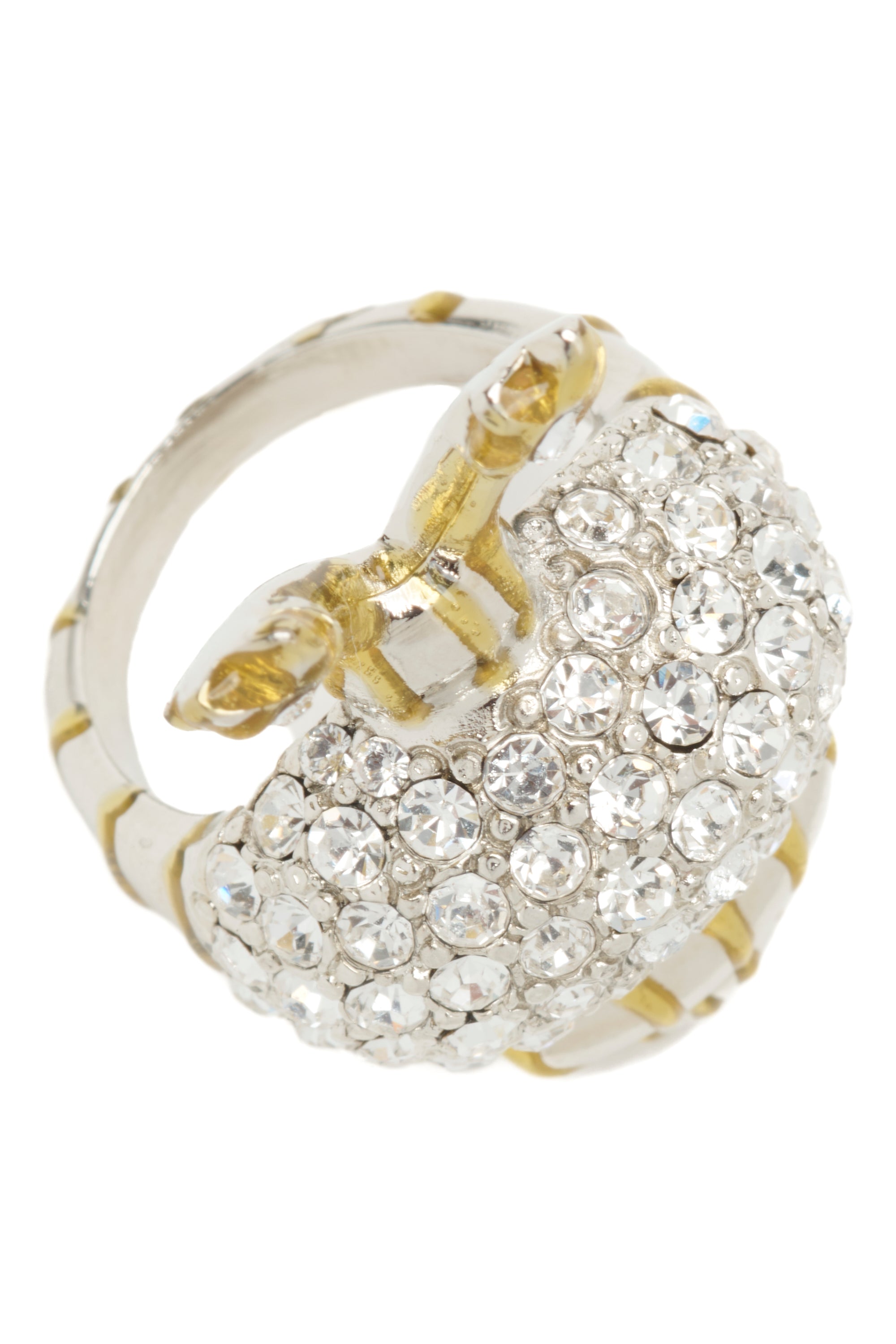 GOLD STRIPE SNAIL RING