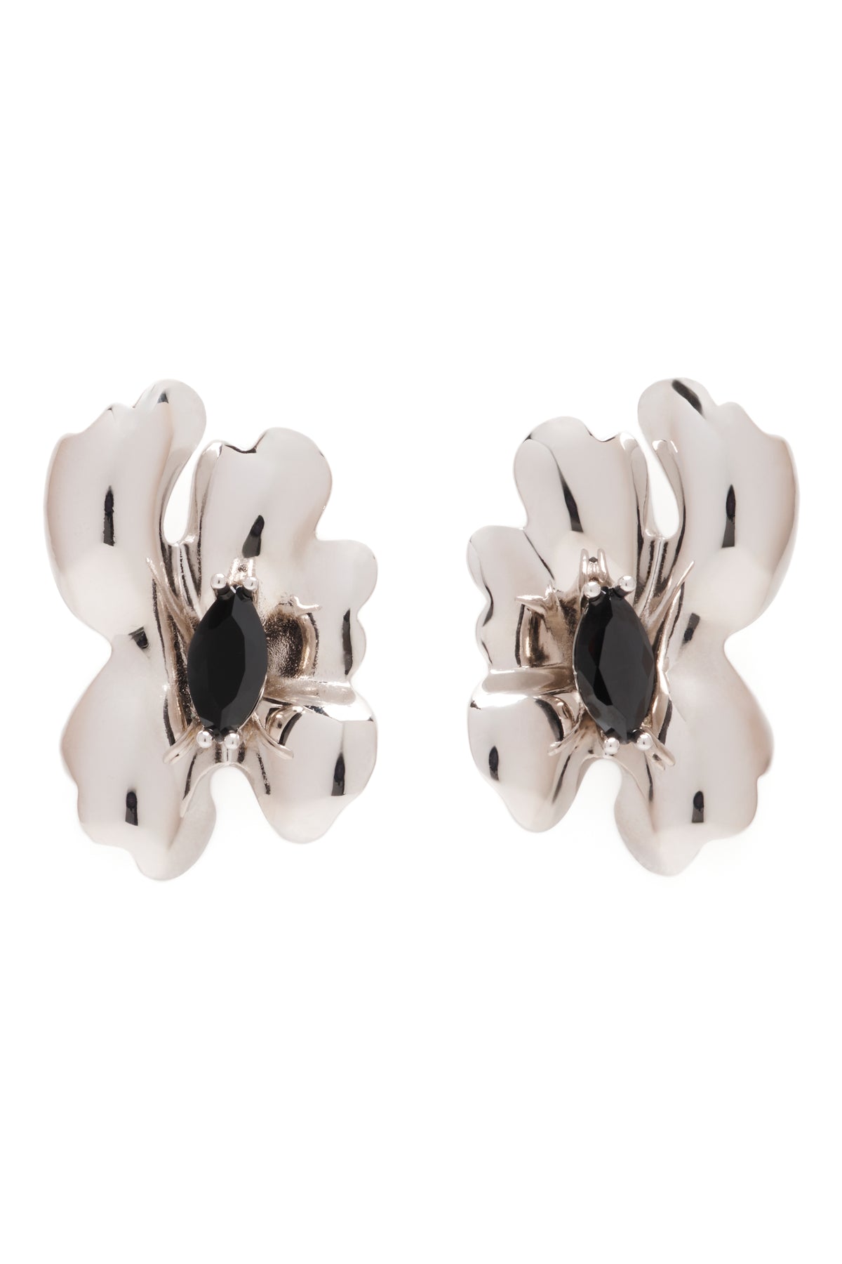 DIAMOND MOLTEN FLOWER EARRING