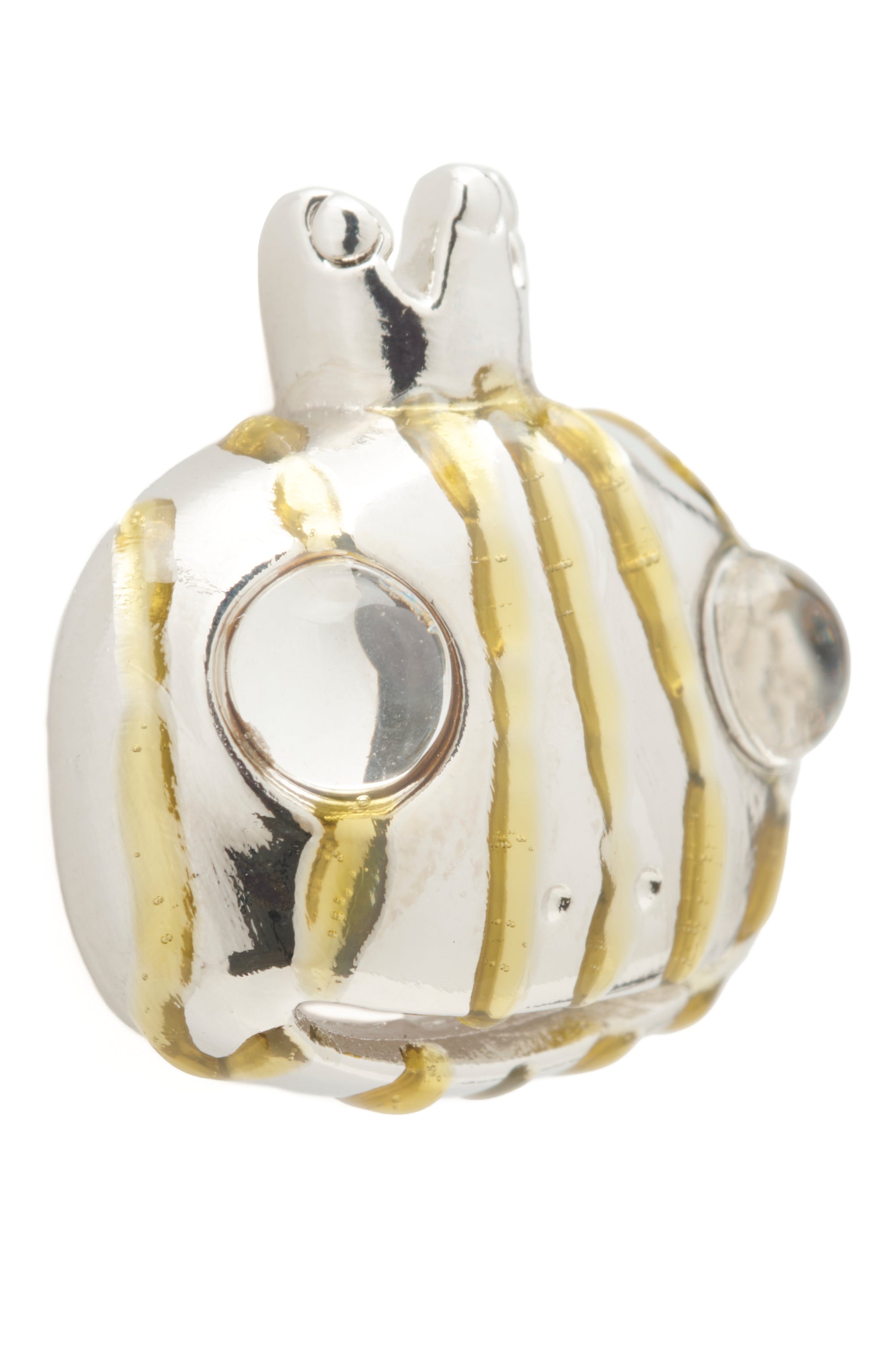 GOLD STRIPE FROG PRINCE STUDS
