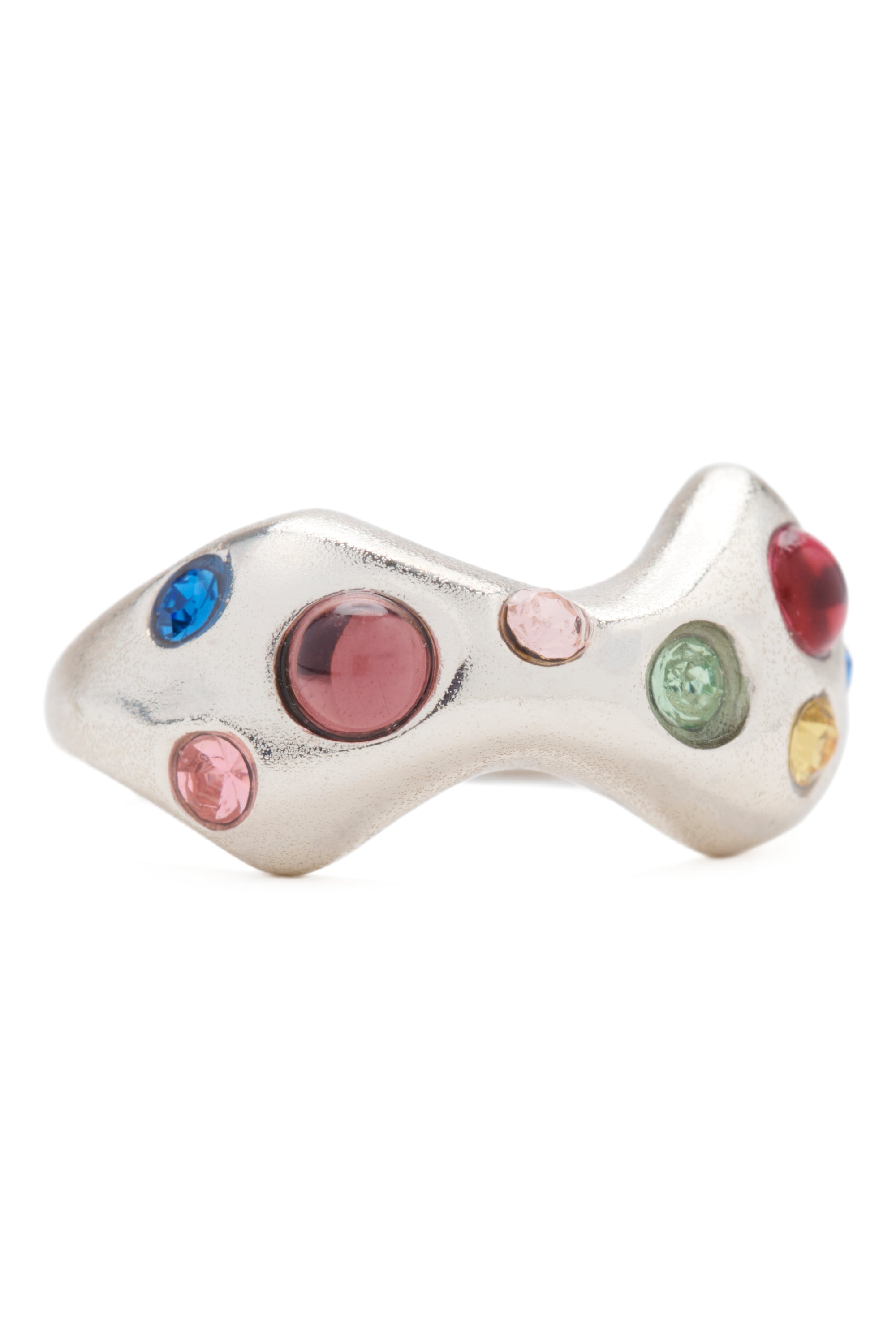 SILVER MULTI BAT TOE RING