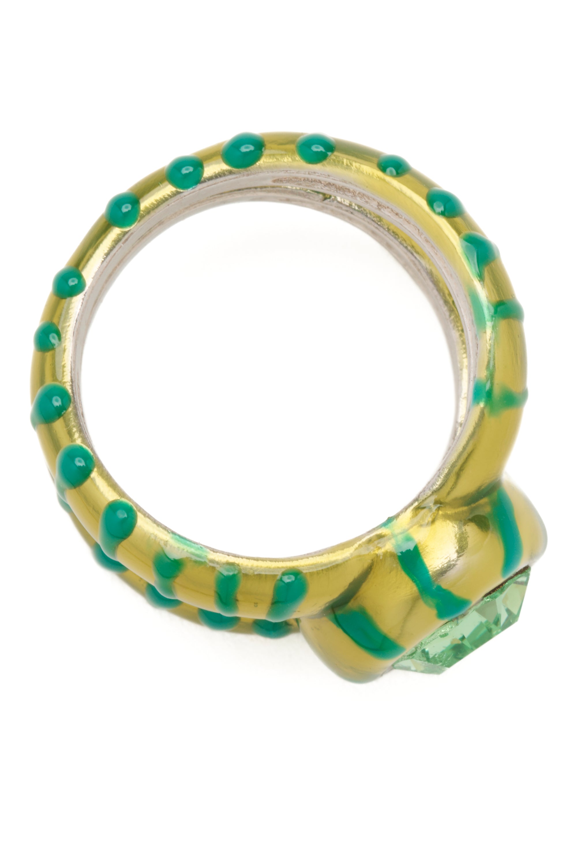 OLIVE STRIPE CULLEN RING