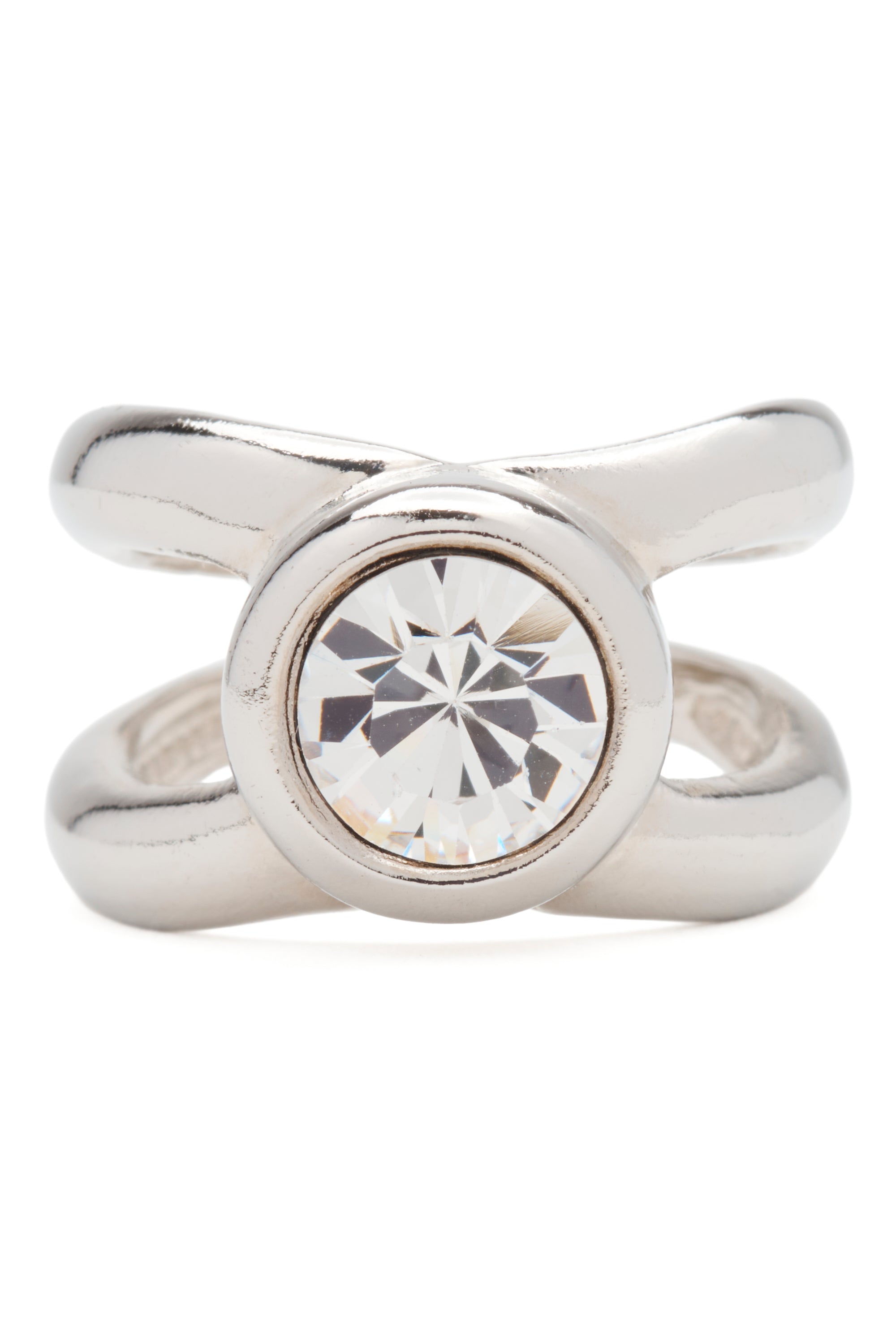 SILVER CLEAR CULLEN RING