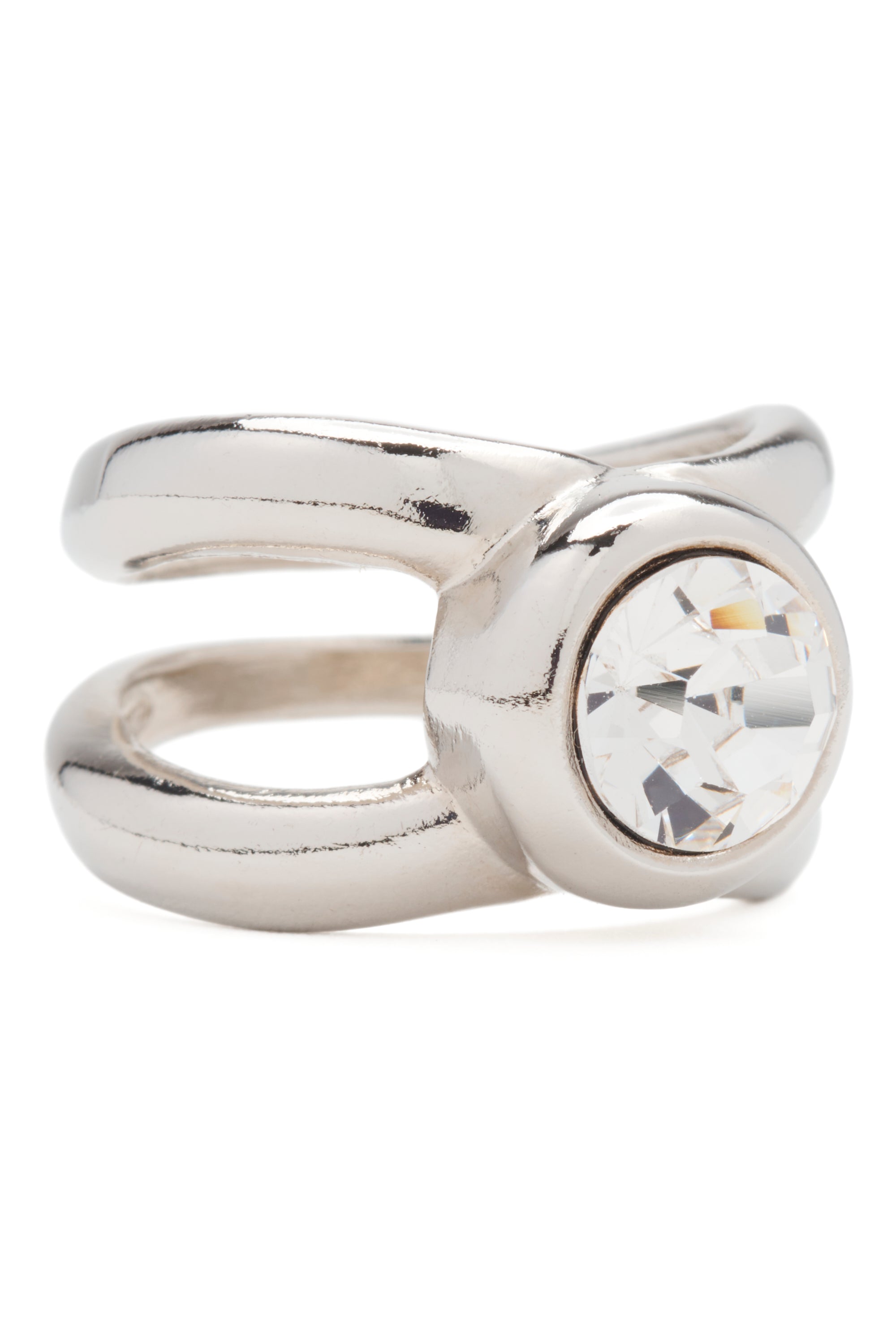 SILVER CLEAR CULLEN RING