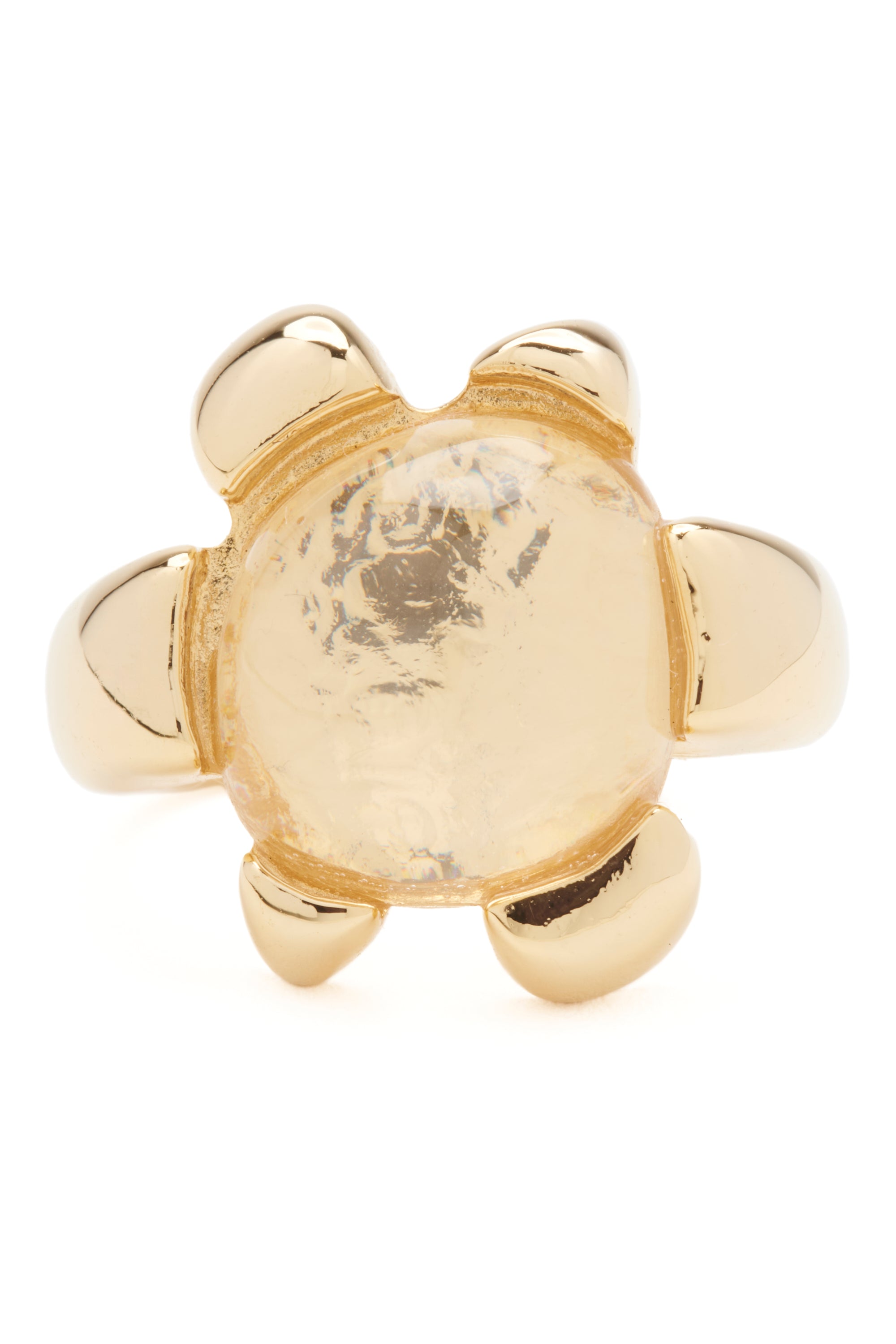 GOLD CLEAR DAIZE RING
