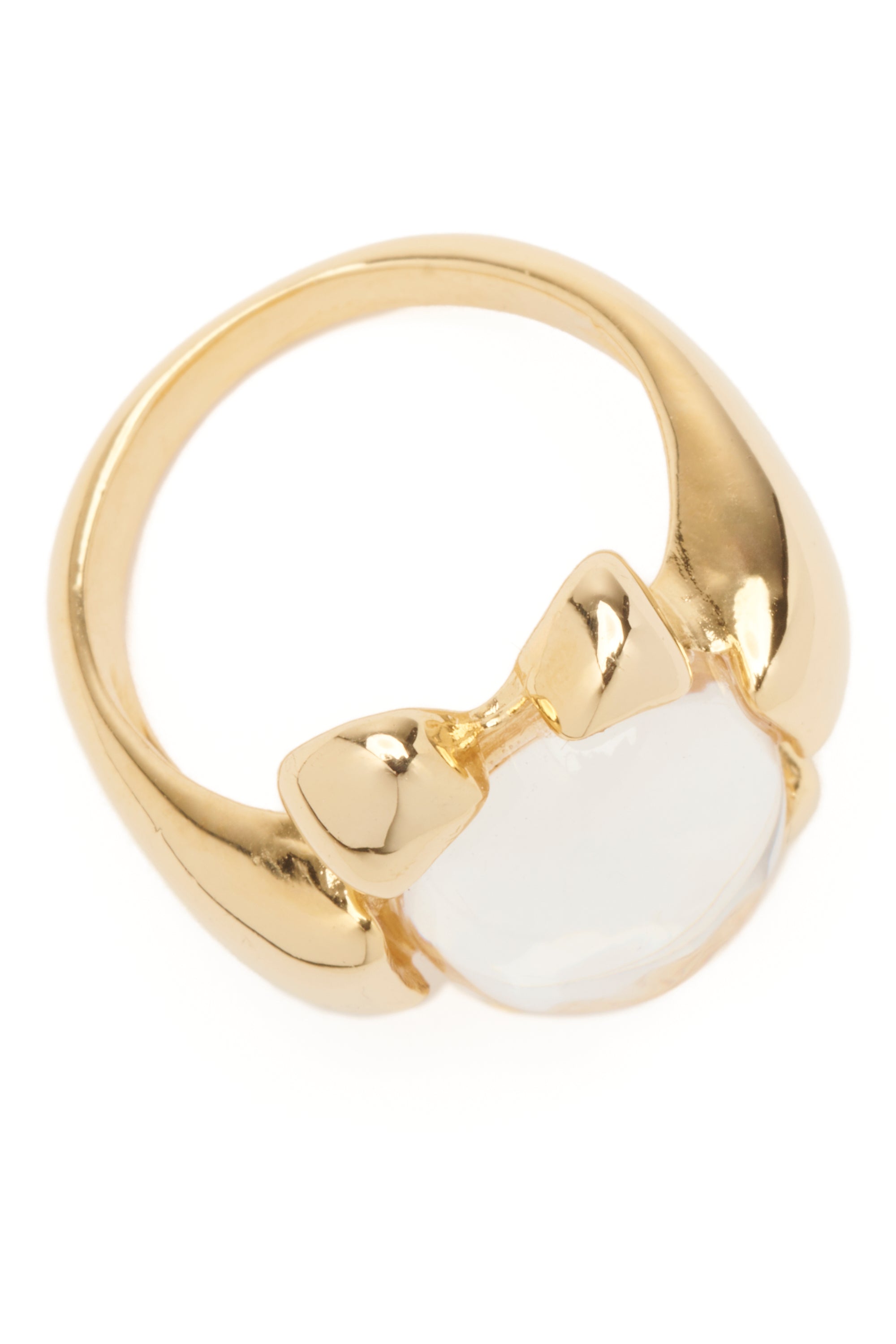 GOLD CLEAR DAIZE RING
