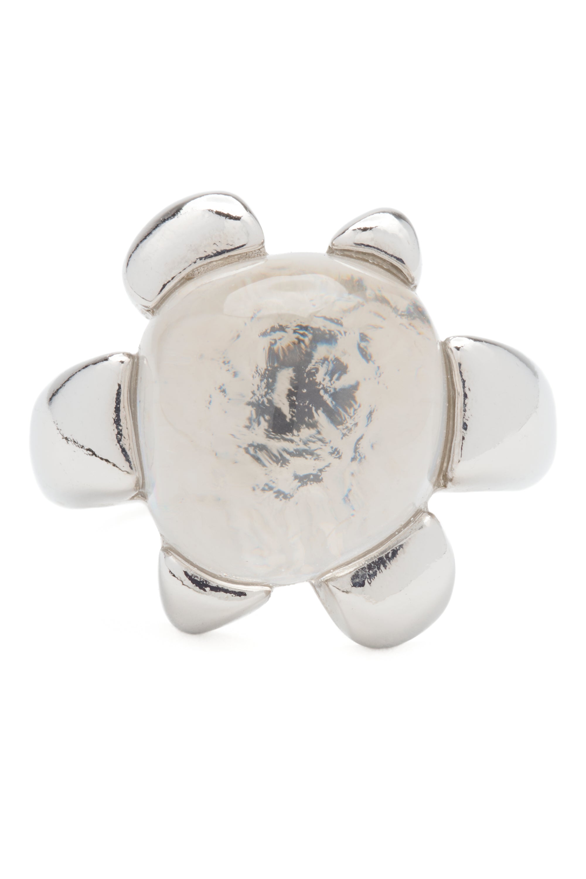 SILVER CLEAR DAIZE RING