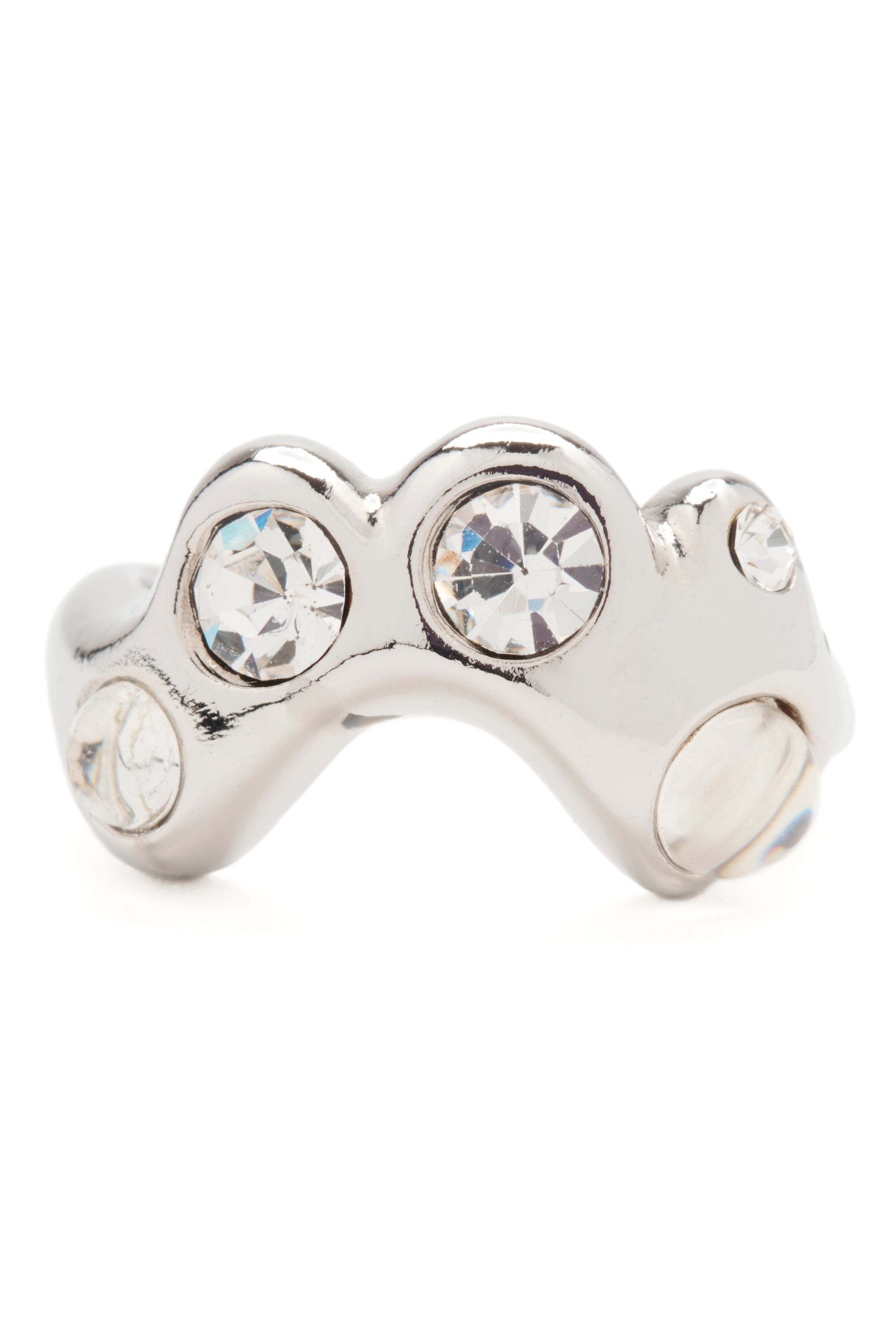 SILVER CLEAR ESME RING