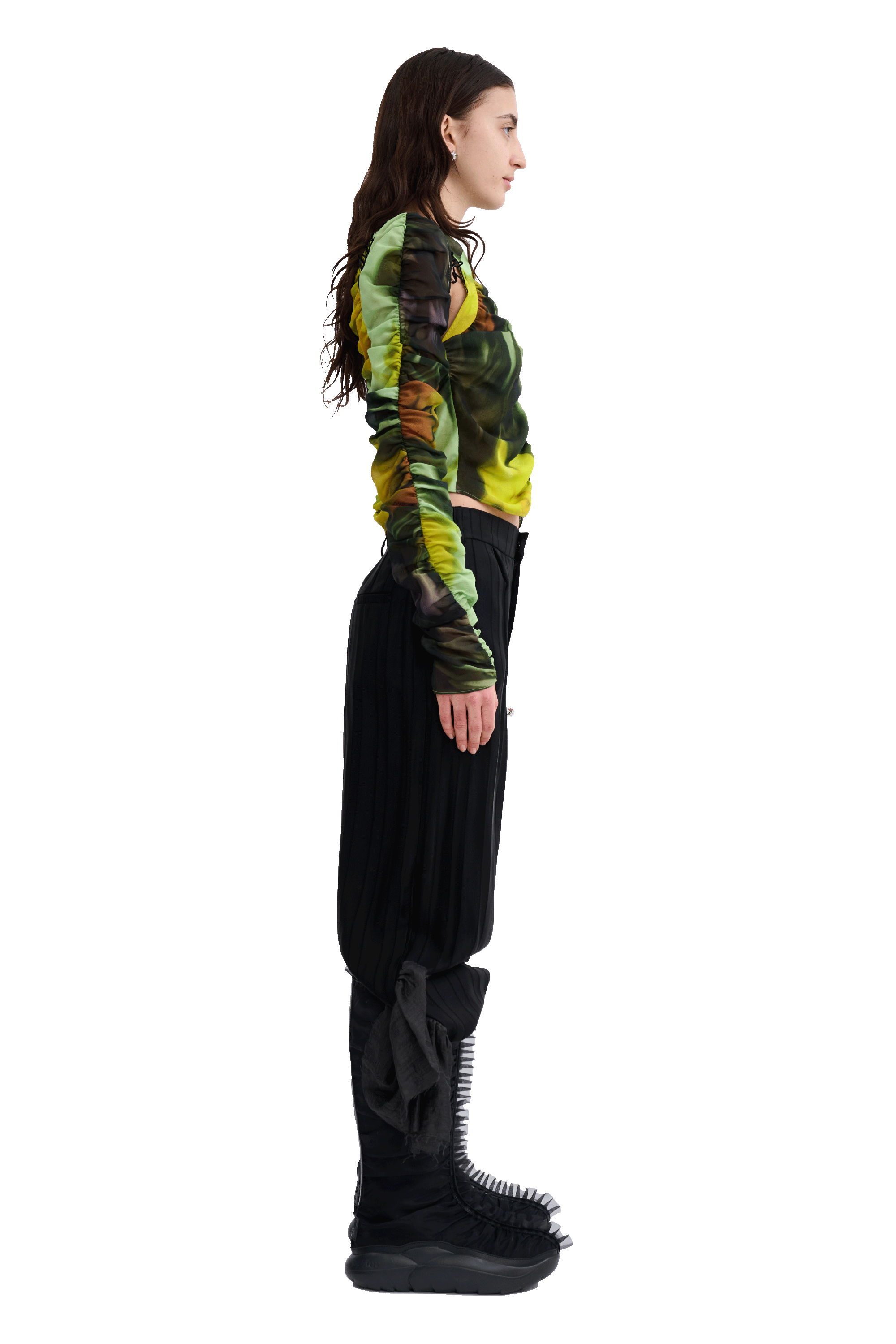 MELTING BLOOM GATHERED DELILAH TOP