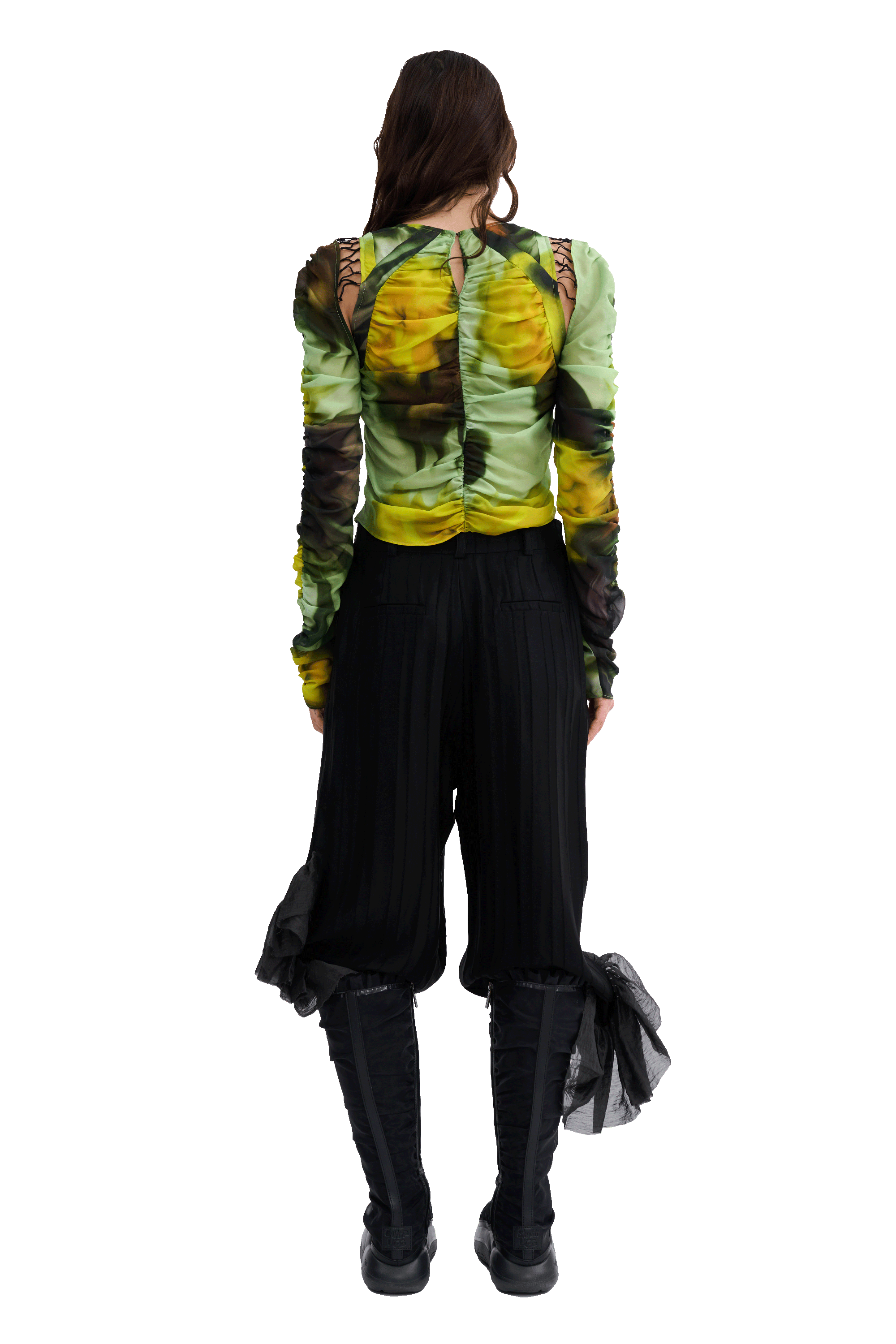 MELTING BLOOM GATHERED DELILAH TOP