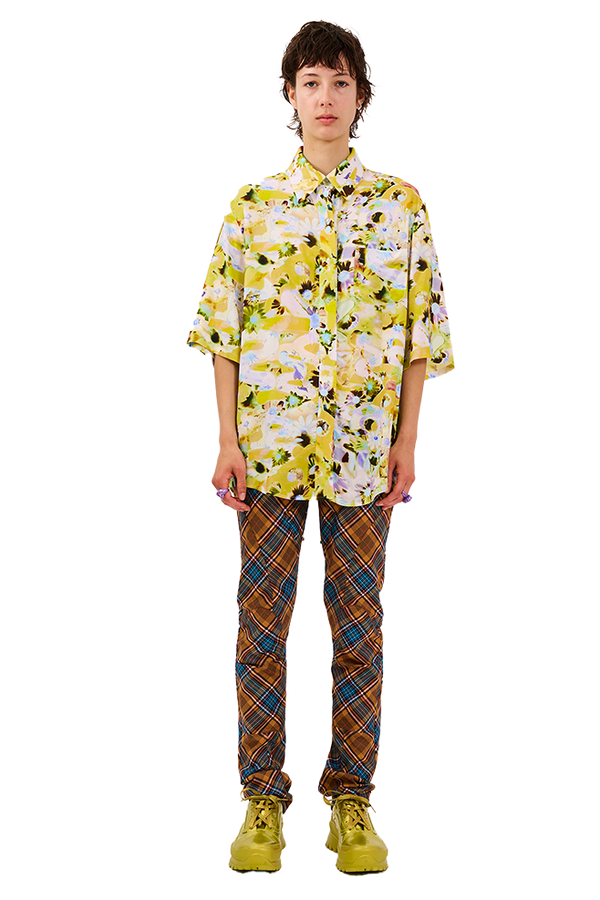 FLOWER PUZZLE SUNNY BUTTON UP