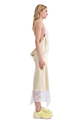 SOFT YELLOW COURT SLIP DRESS