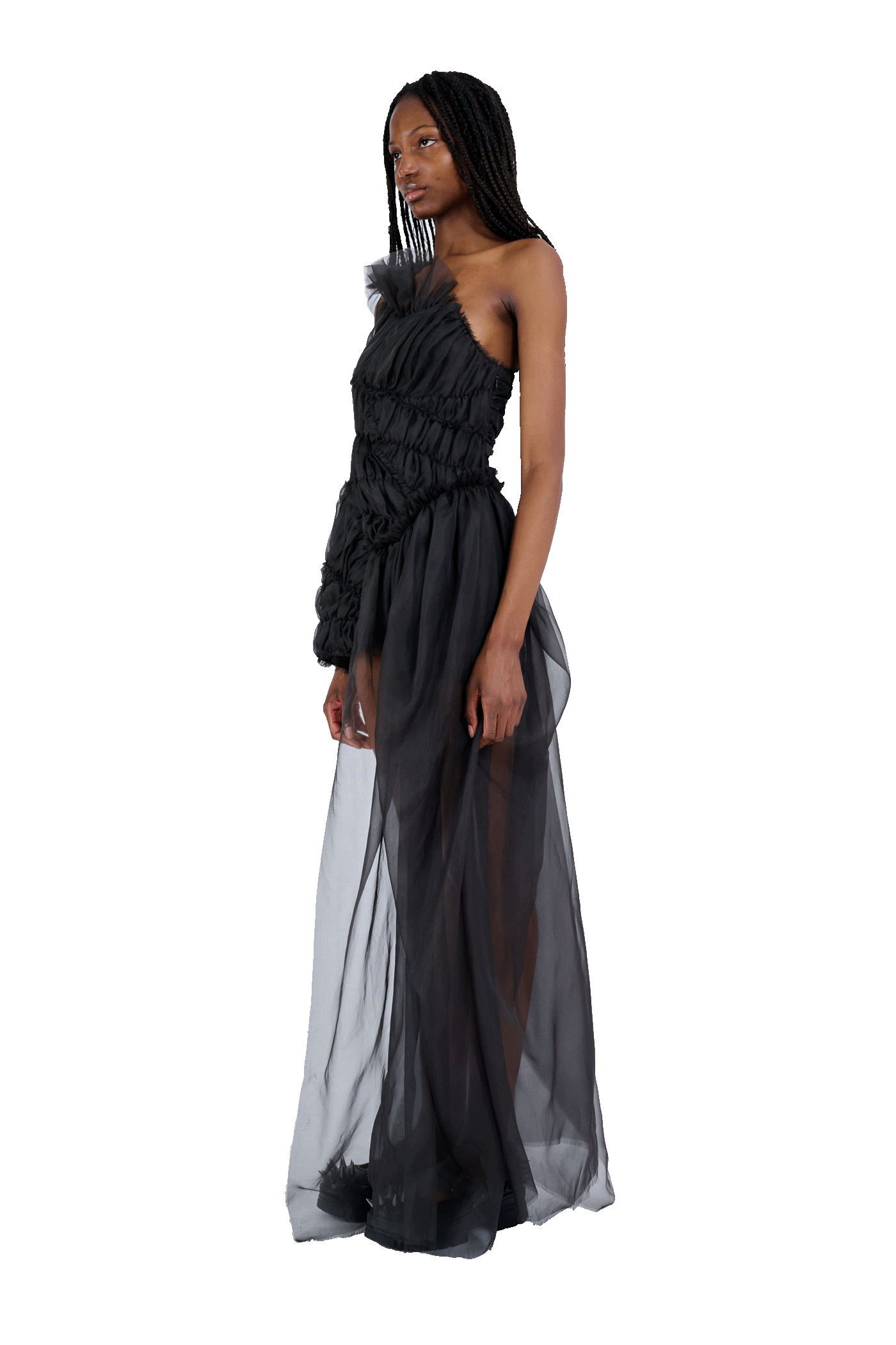 CHARCOAL JAZZELLE GOWN