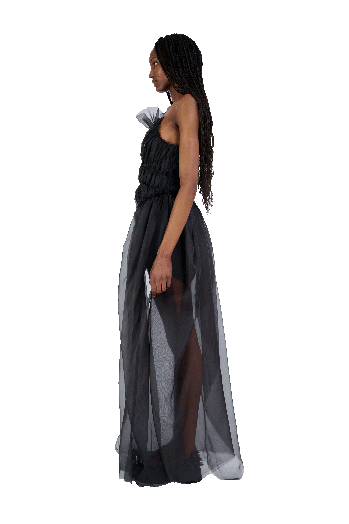 CHARCOAL JAZZELLE GOWN