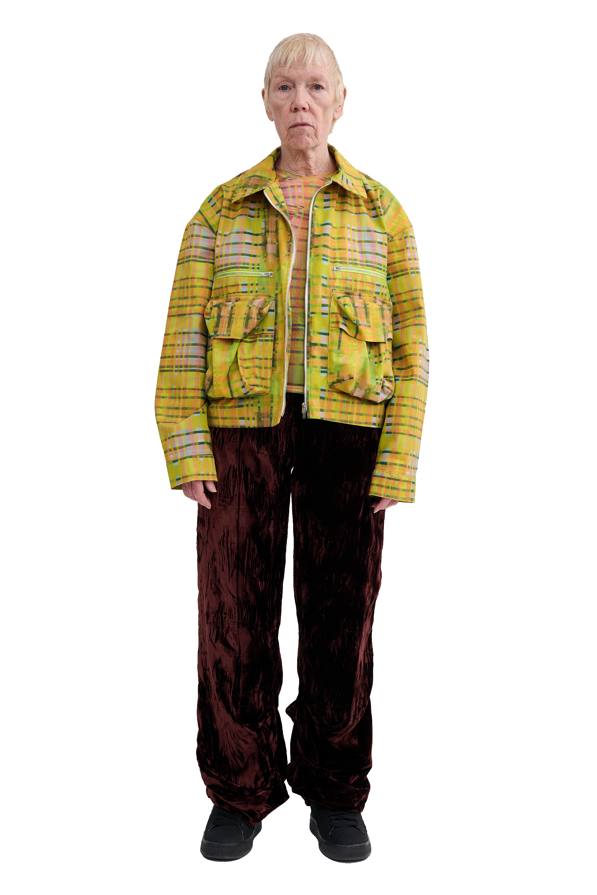 LIME PLAID NASH JACKET