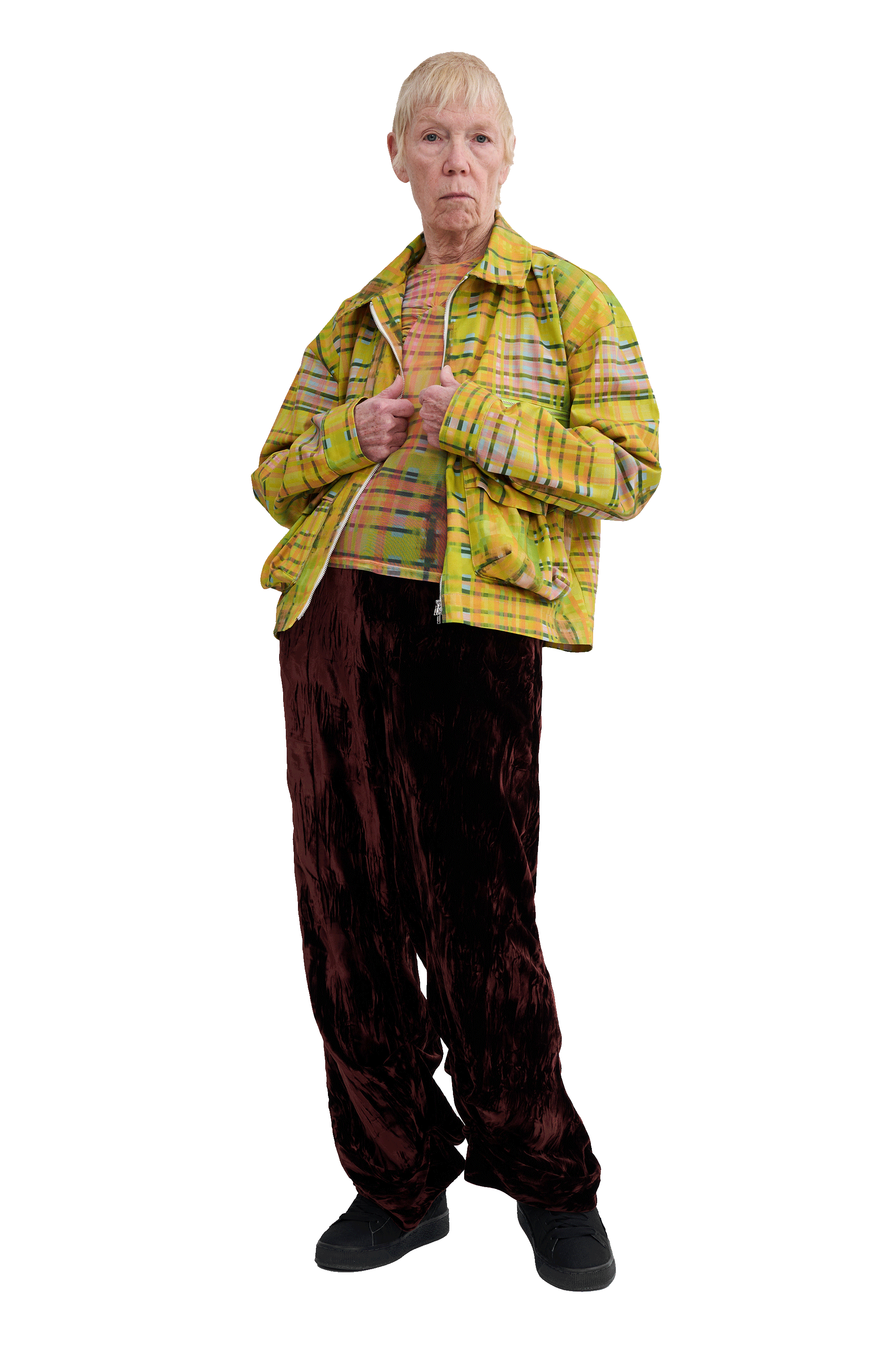 LIME PLAID NASH JACKET