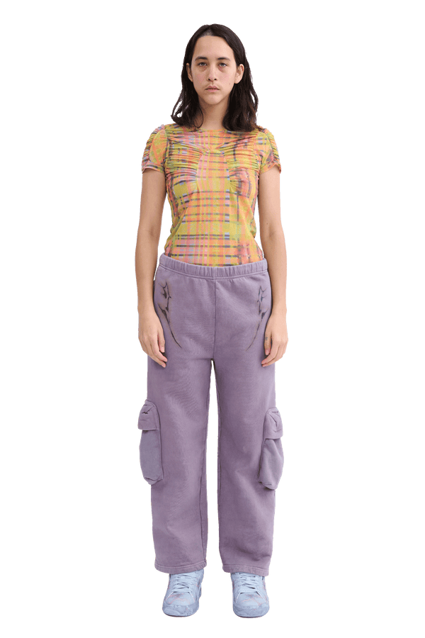 MAUVE CARGO SWEATPANT