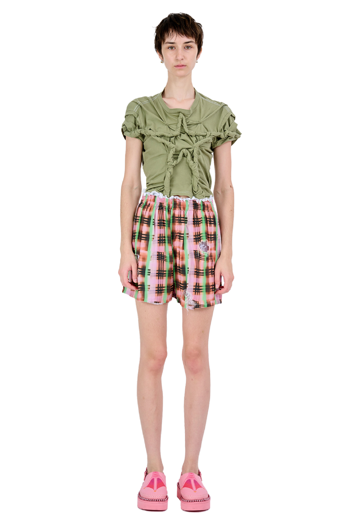 REGENERATIVE PLAID ODEON BOXER