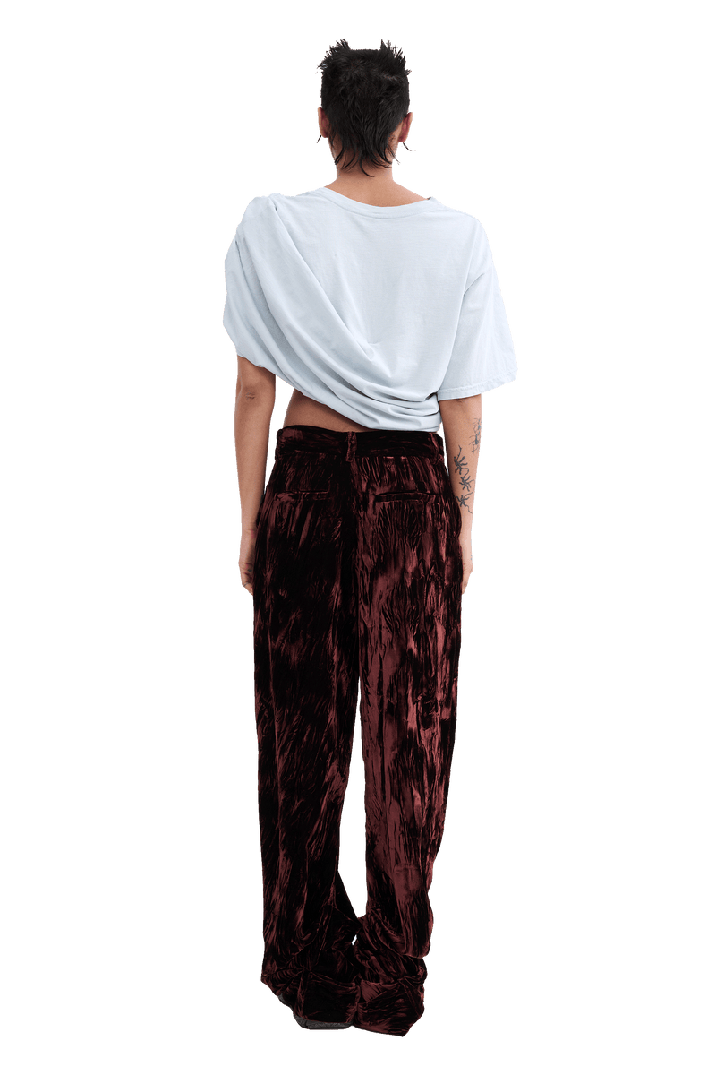 BROWN VELVET DANTE TROUSER