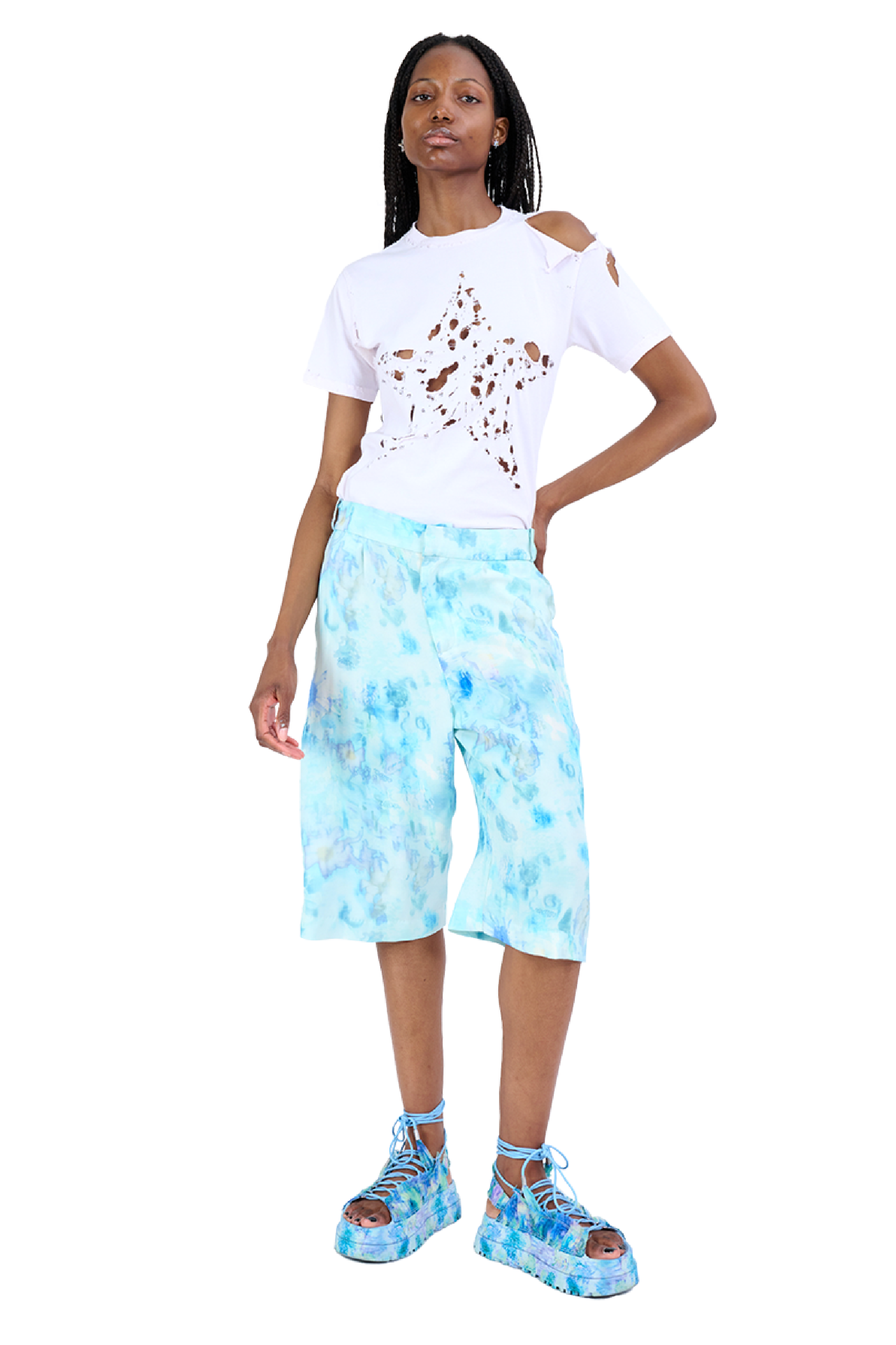 SKY SHADOW FLORAL DANTE SHORT