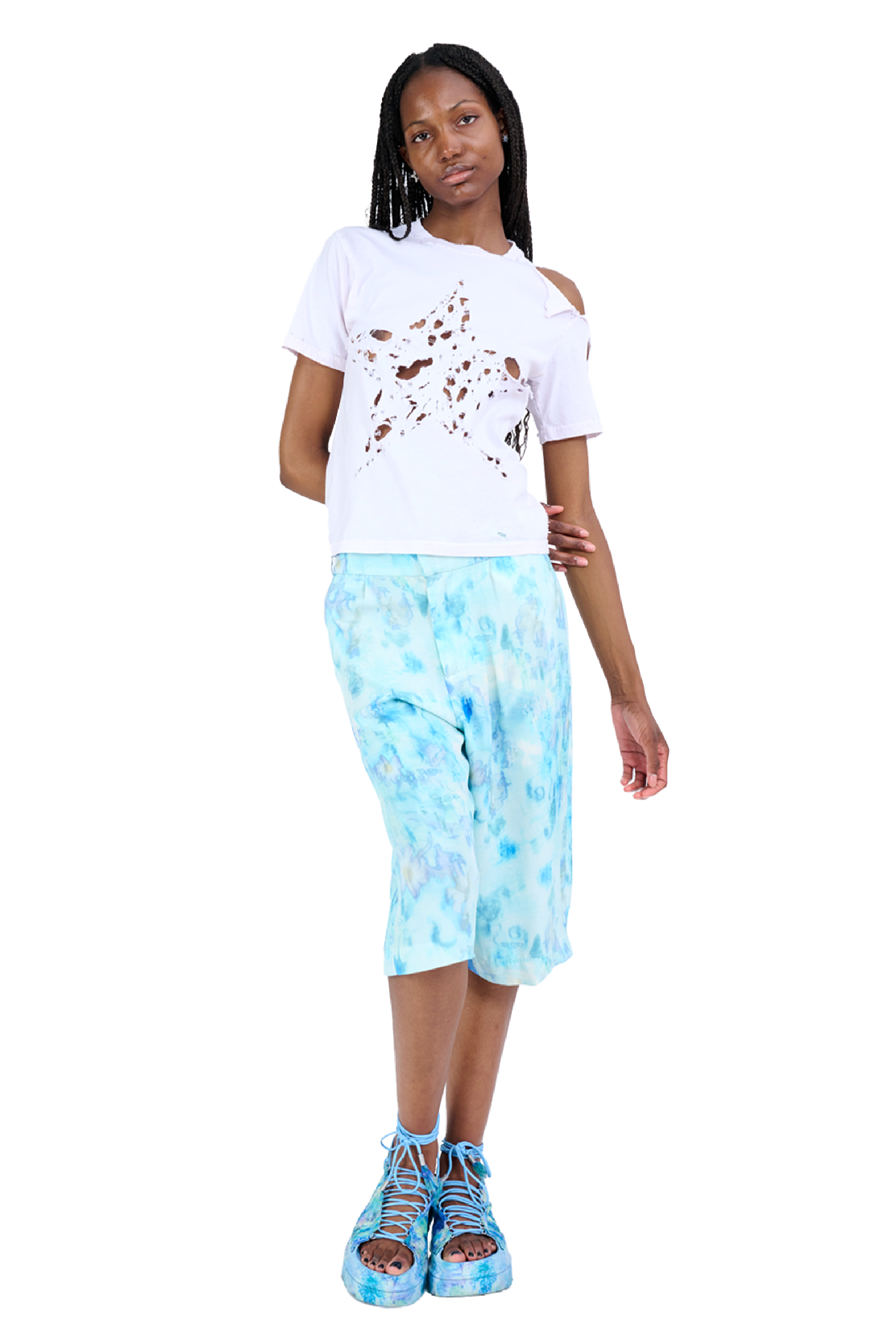 SKY SHADOW FLORAL DANTE SHORT