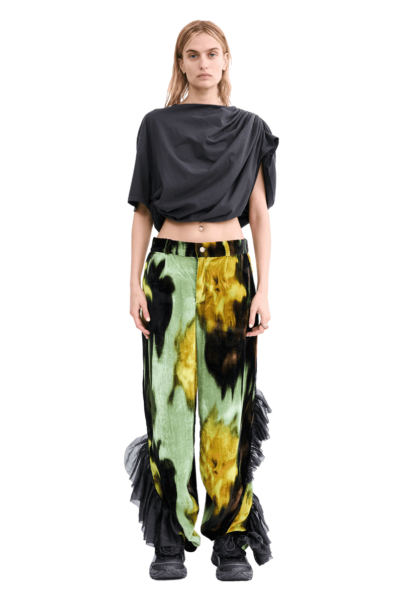 MELTING BLOOM DANTE RUFFLE TROUSER