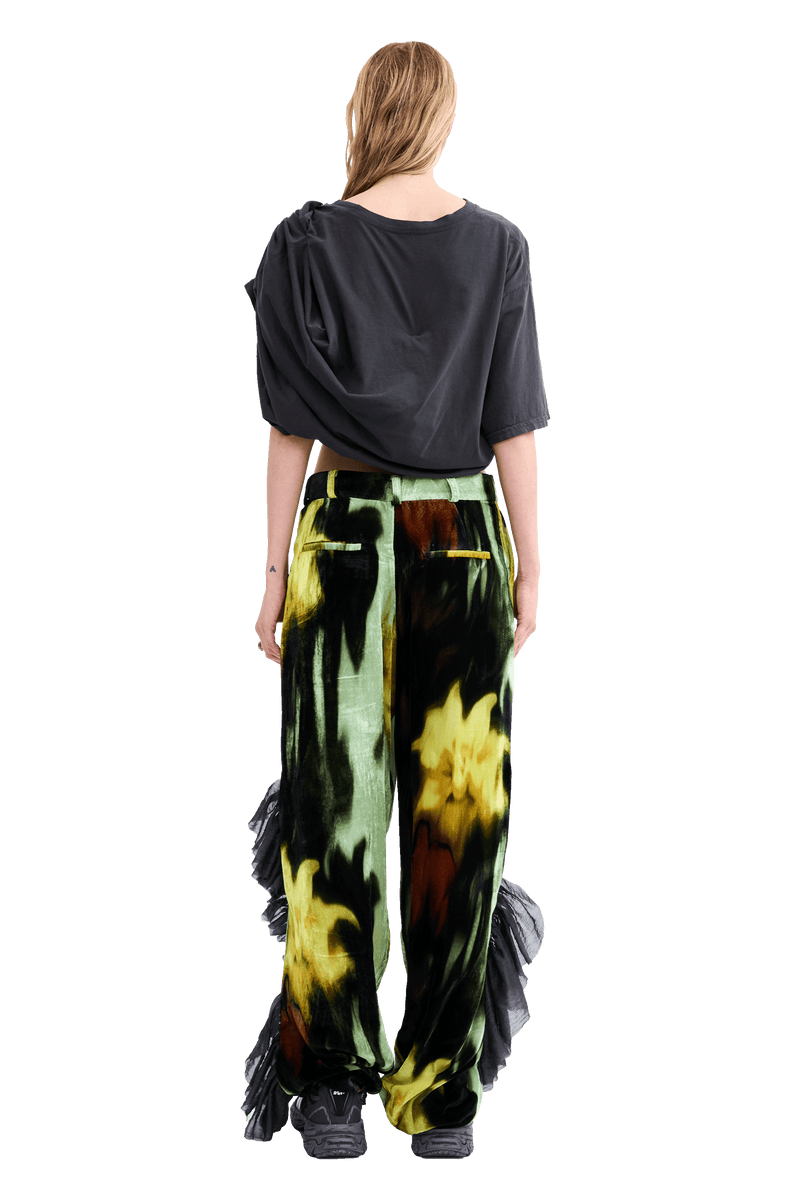 MELTING BLOOM DANTE RUFFLE TROUSER