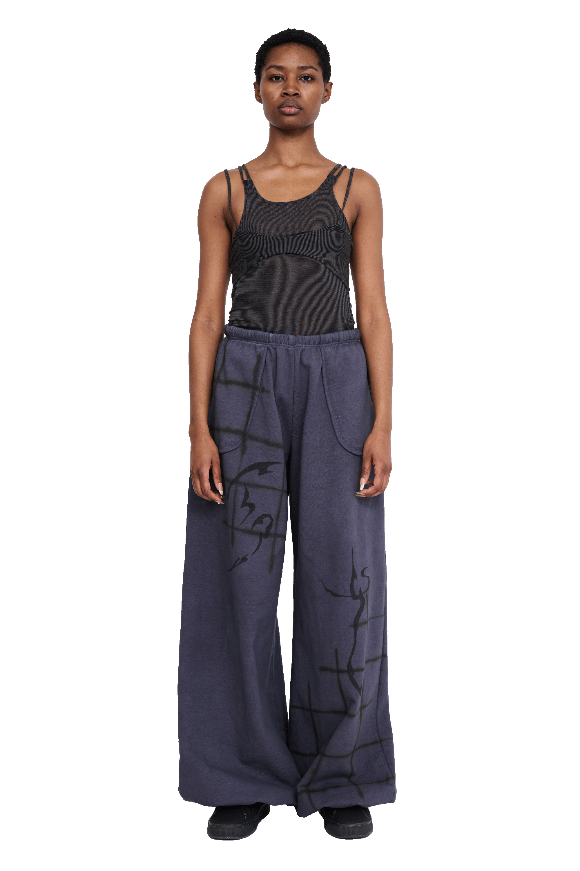 CHARCOAL BALLOON SWEATPANT