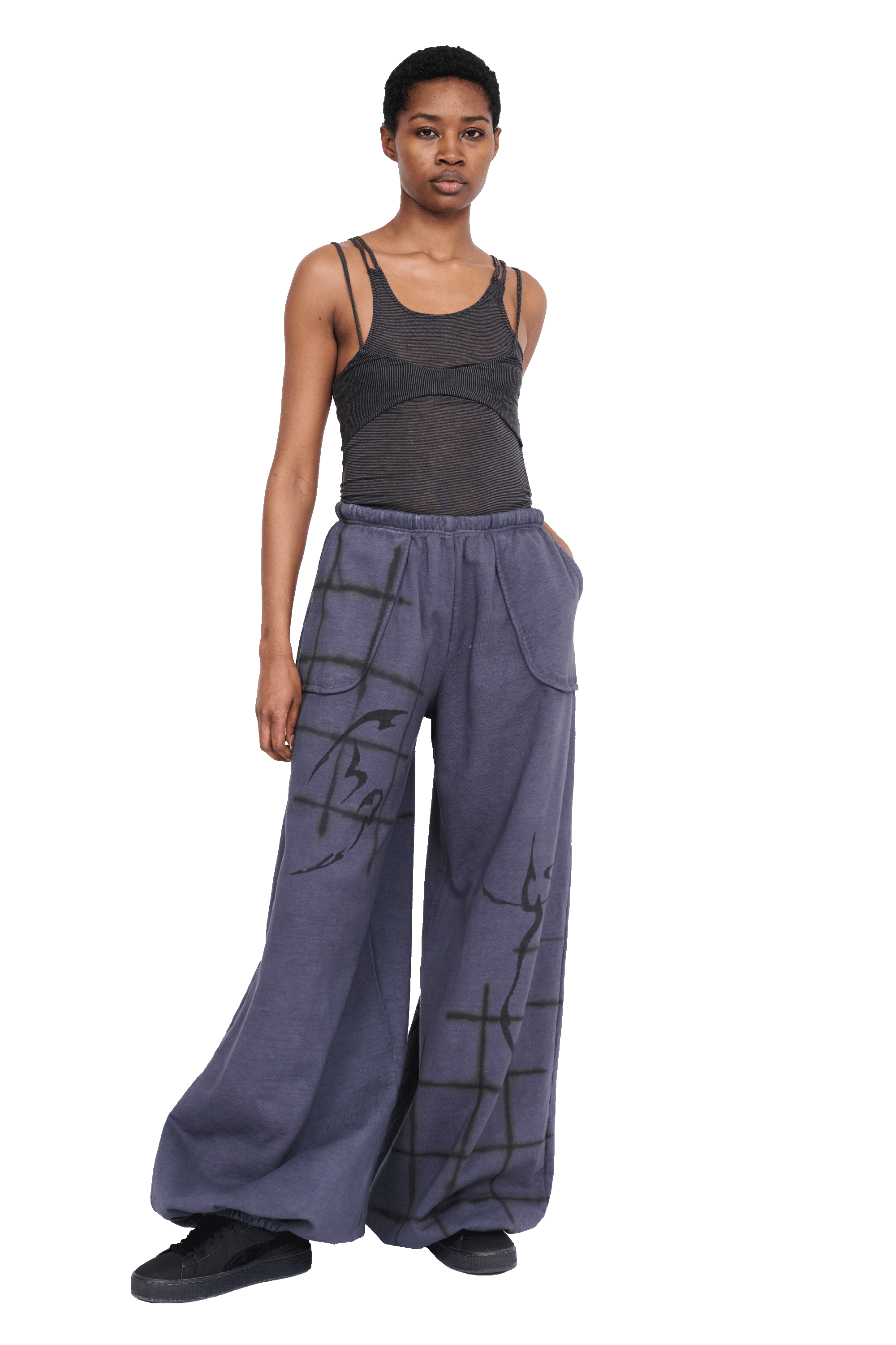 CHARCOAL BALLOON SWEATPANT