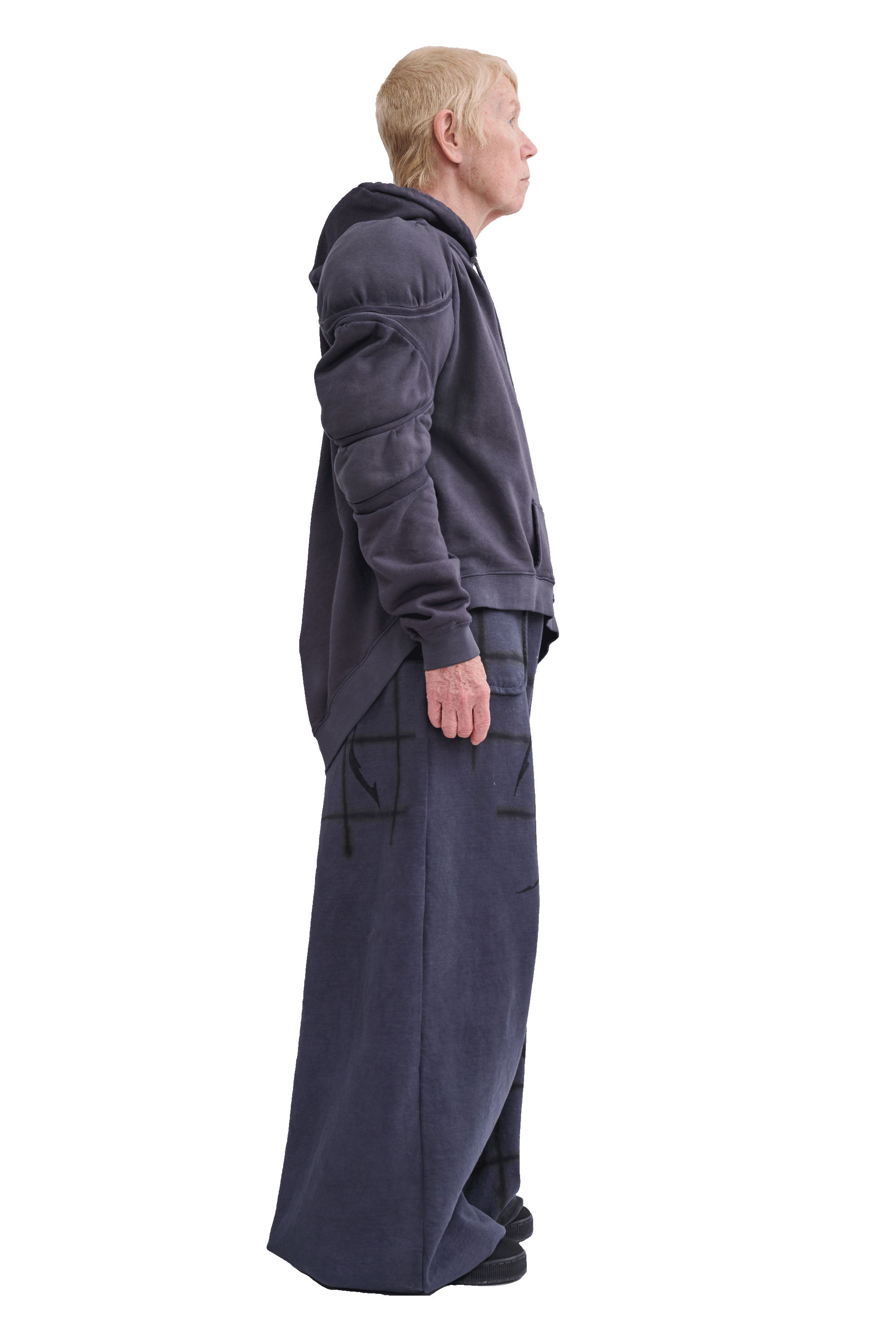 CHARCOAL CS GYM MUSCLE WAVE HOODIE