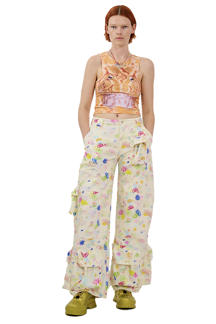 BLOOM DOODLE GARDEN CARGO PANT COLLINA STRADA Collina Strada