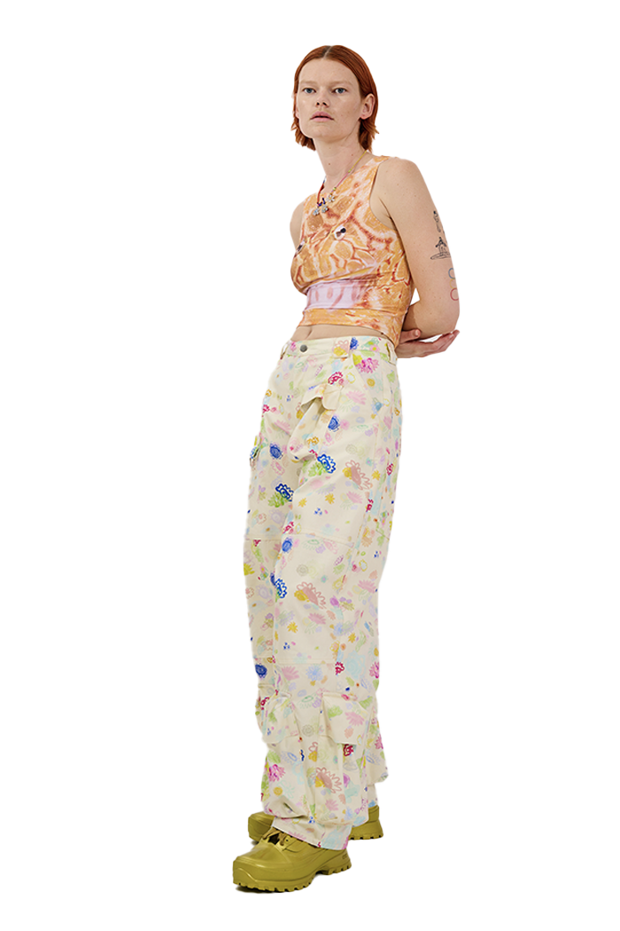 BLOOM DOODLE GARDEN CARGO PANT COLLINA STRADA Collina Strada