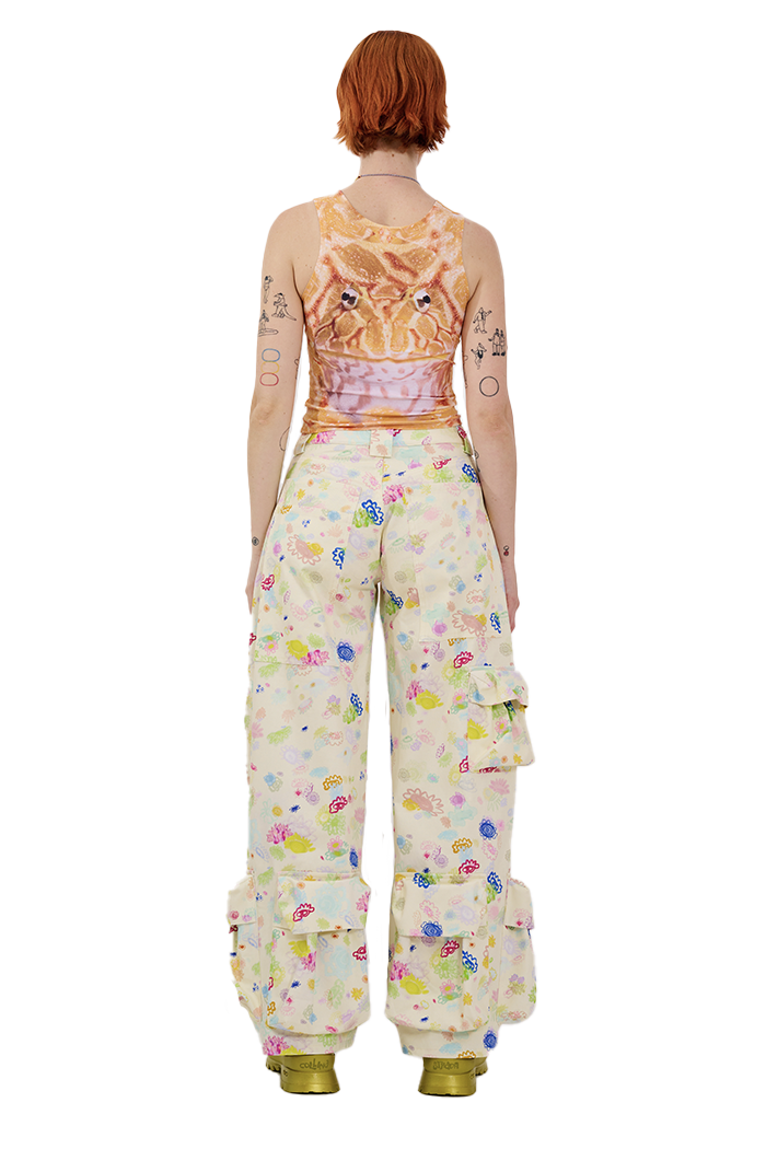 BLOOM DOODLE GARDEN CARGO PANT COLLINA STRADA Collina Strada