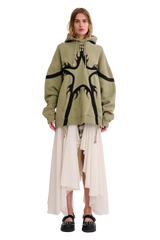 OLIVE STAR HOODIE