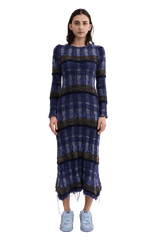 VITELLI PURPLE PLAID YURI DRESS